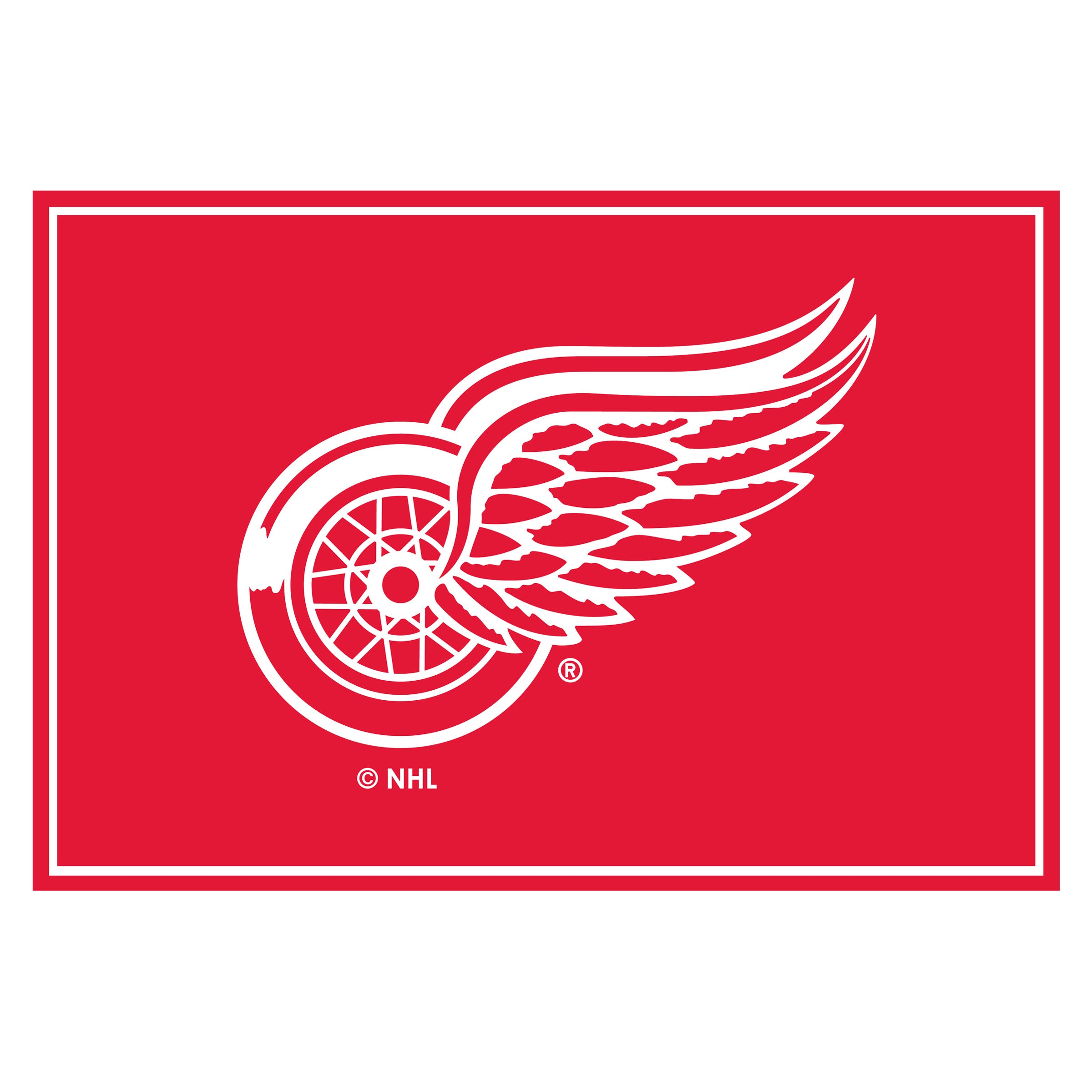 Detroit Red Wings 3x4  Area  Rug