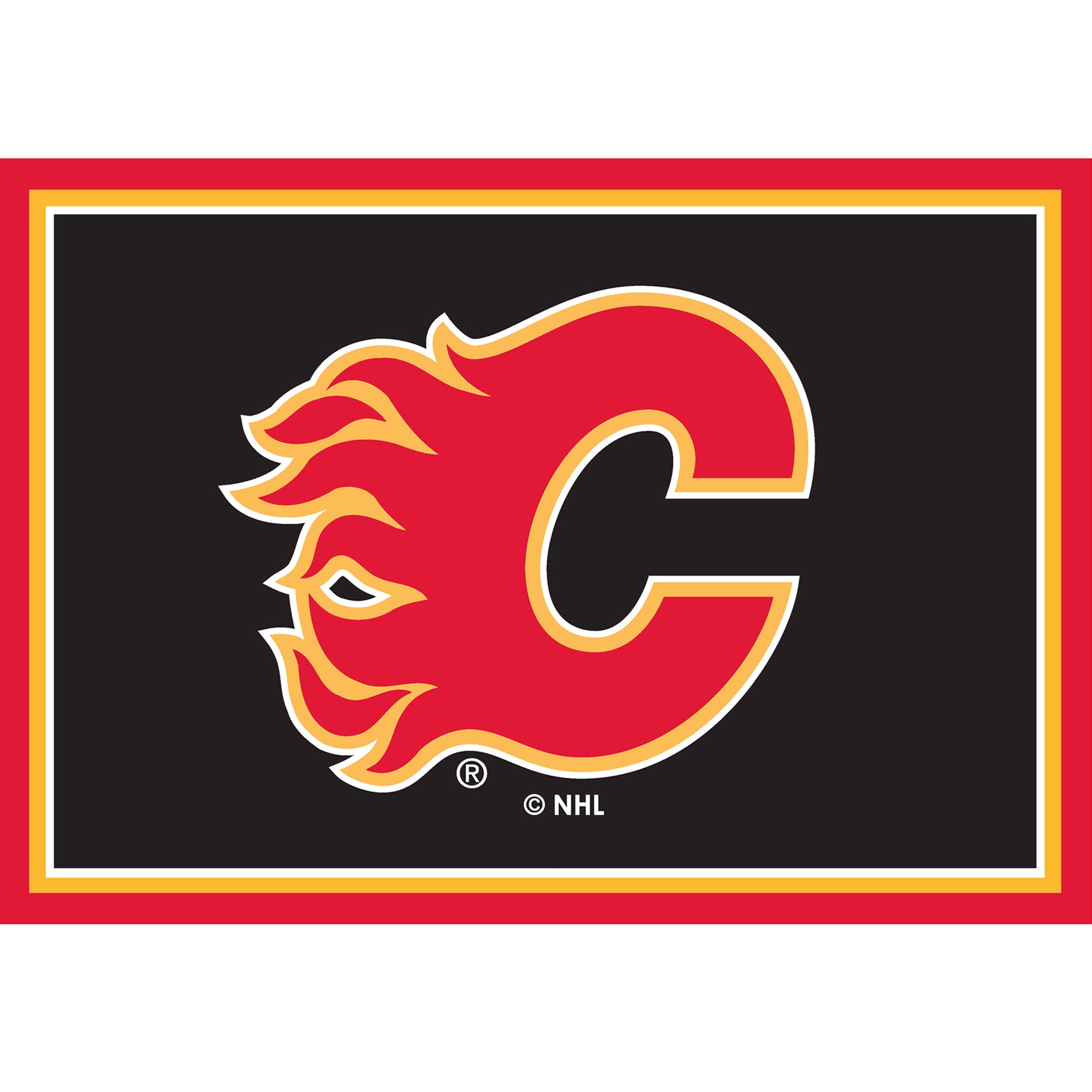 Calgary Flames 3x4  Area  Rug