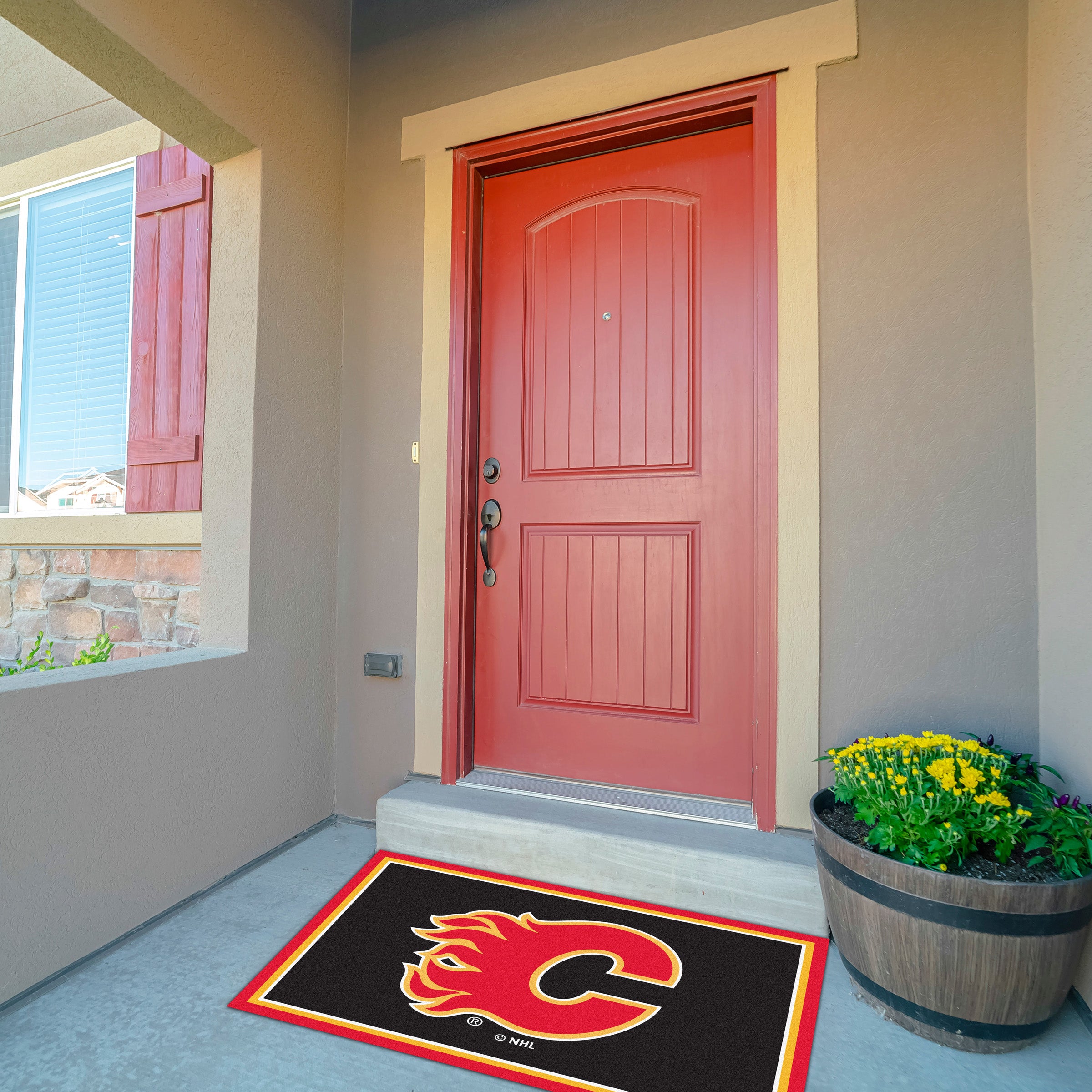 Calgary Flames 3x4  Area  Rug