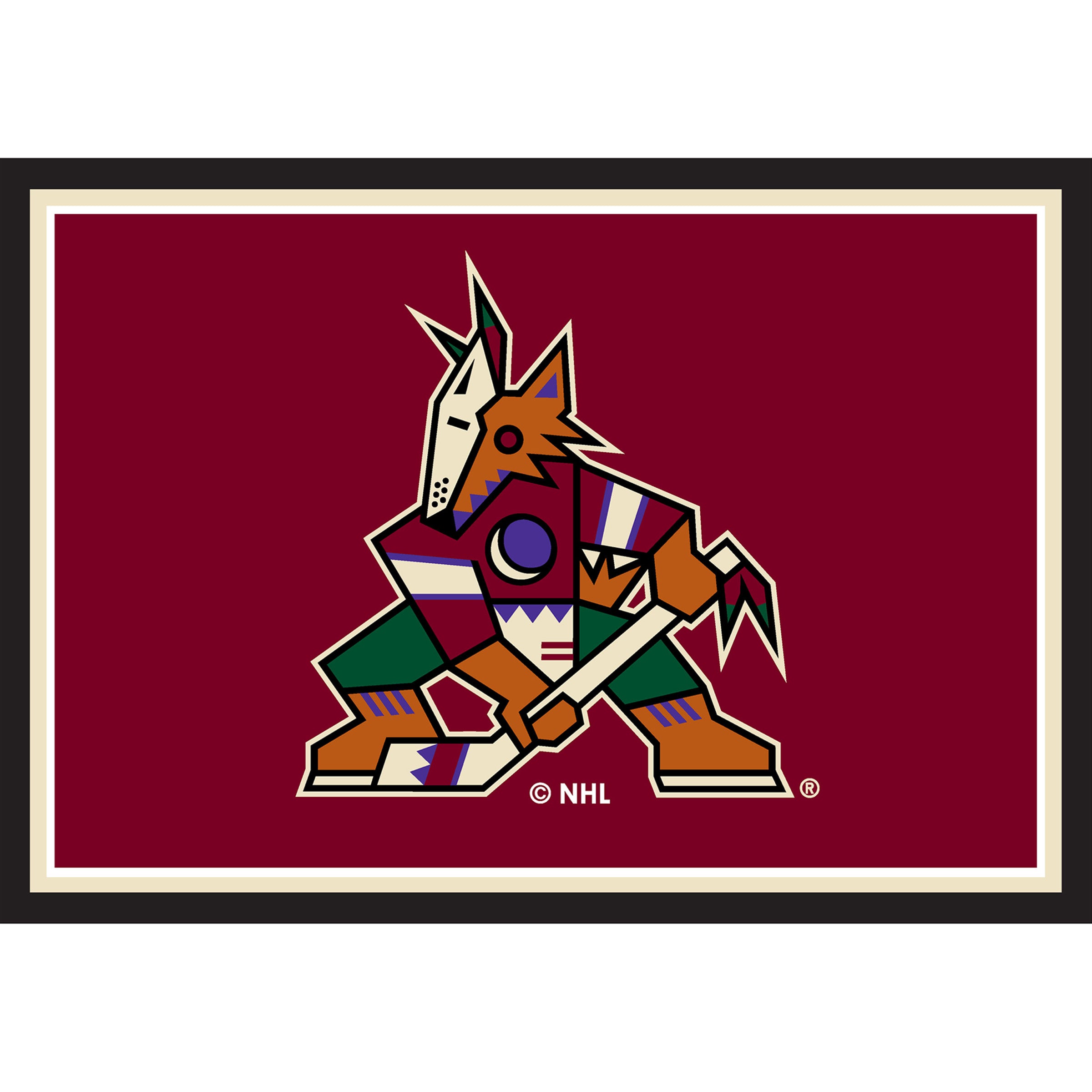 Arizona Coyotes 3x4  Area  Rug