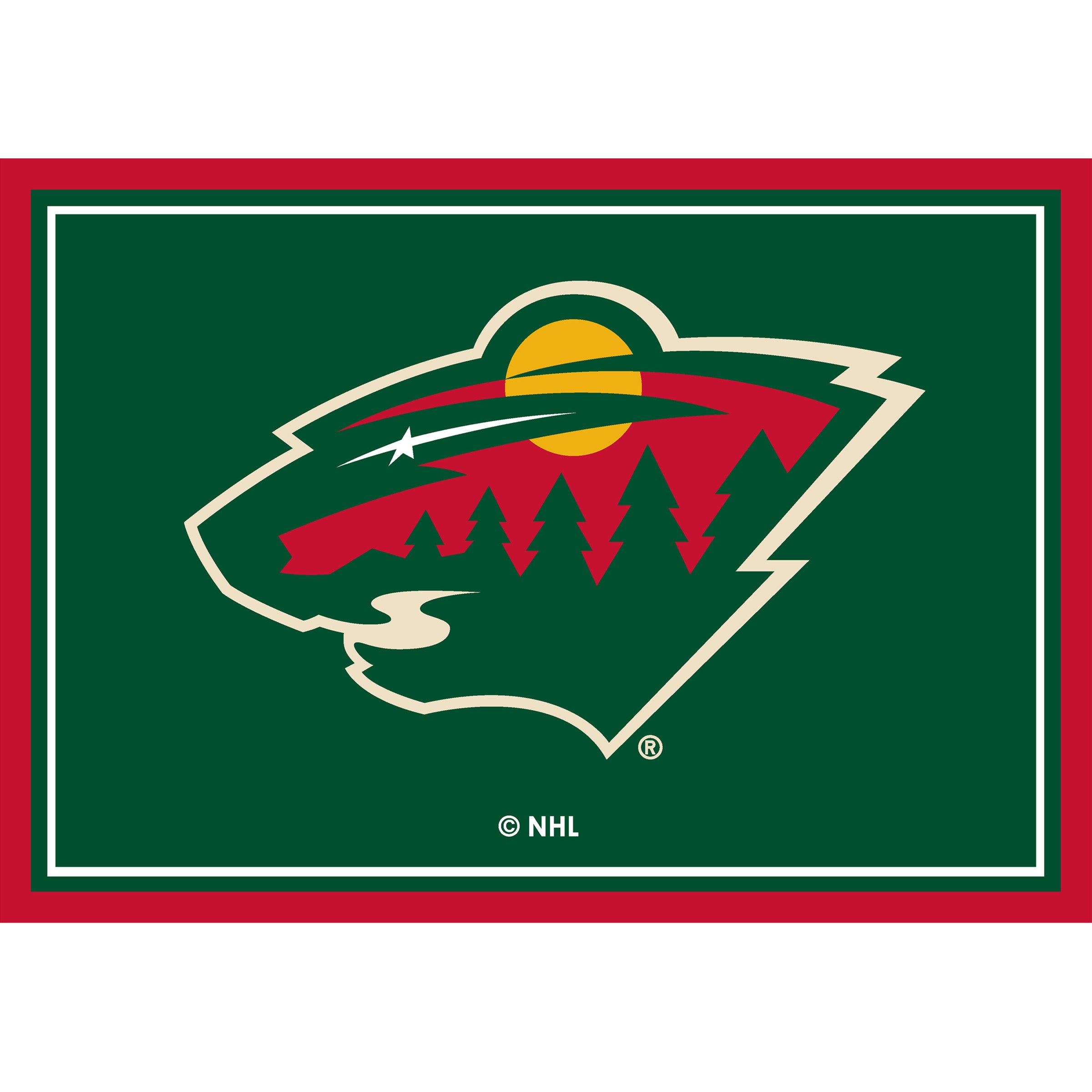 Minnesota Wild 3x4  Area  Rug