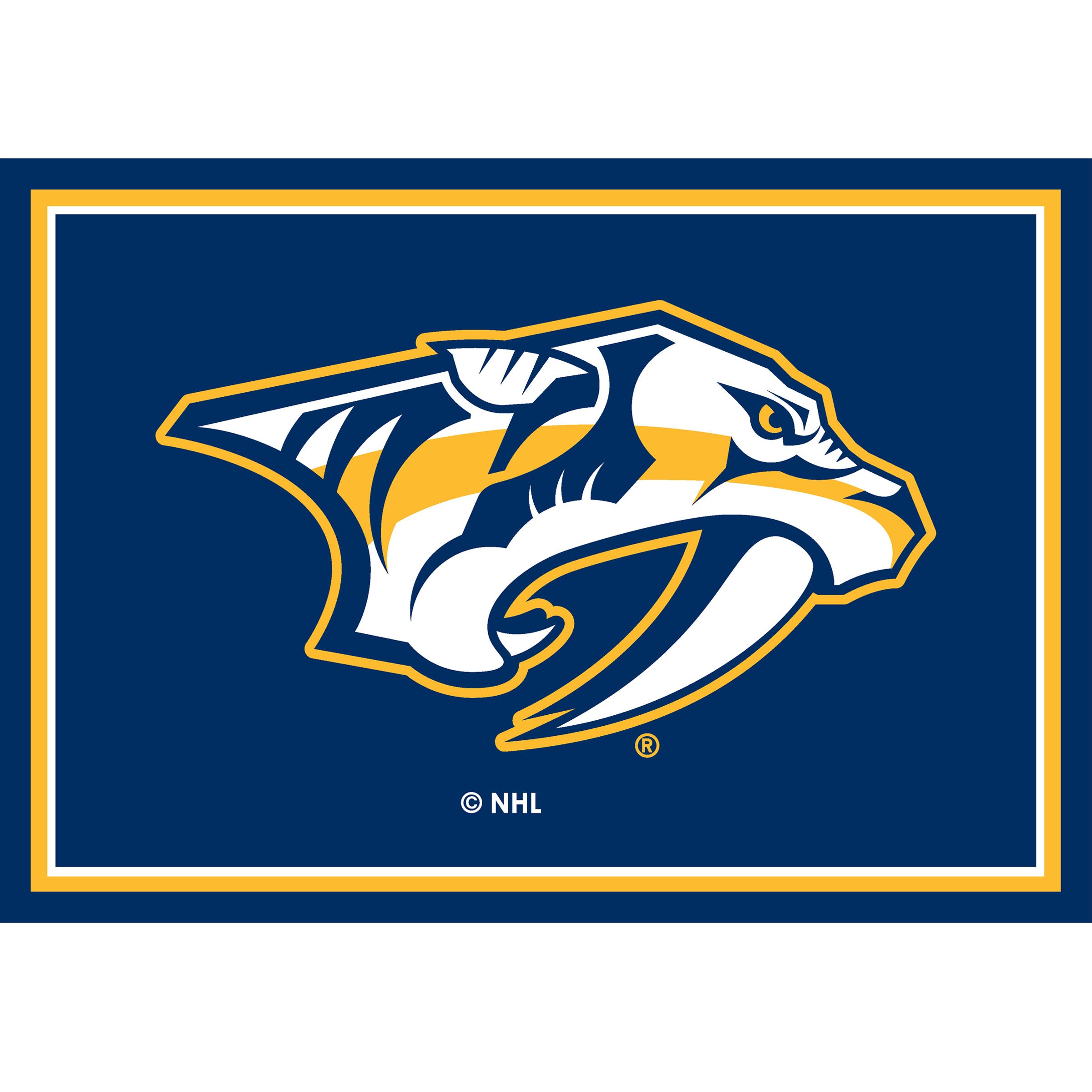 Nashville Predators 3x4  Area  Rug