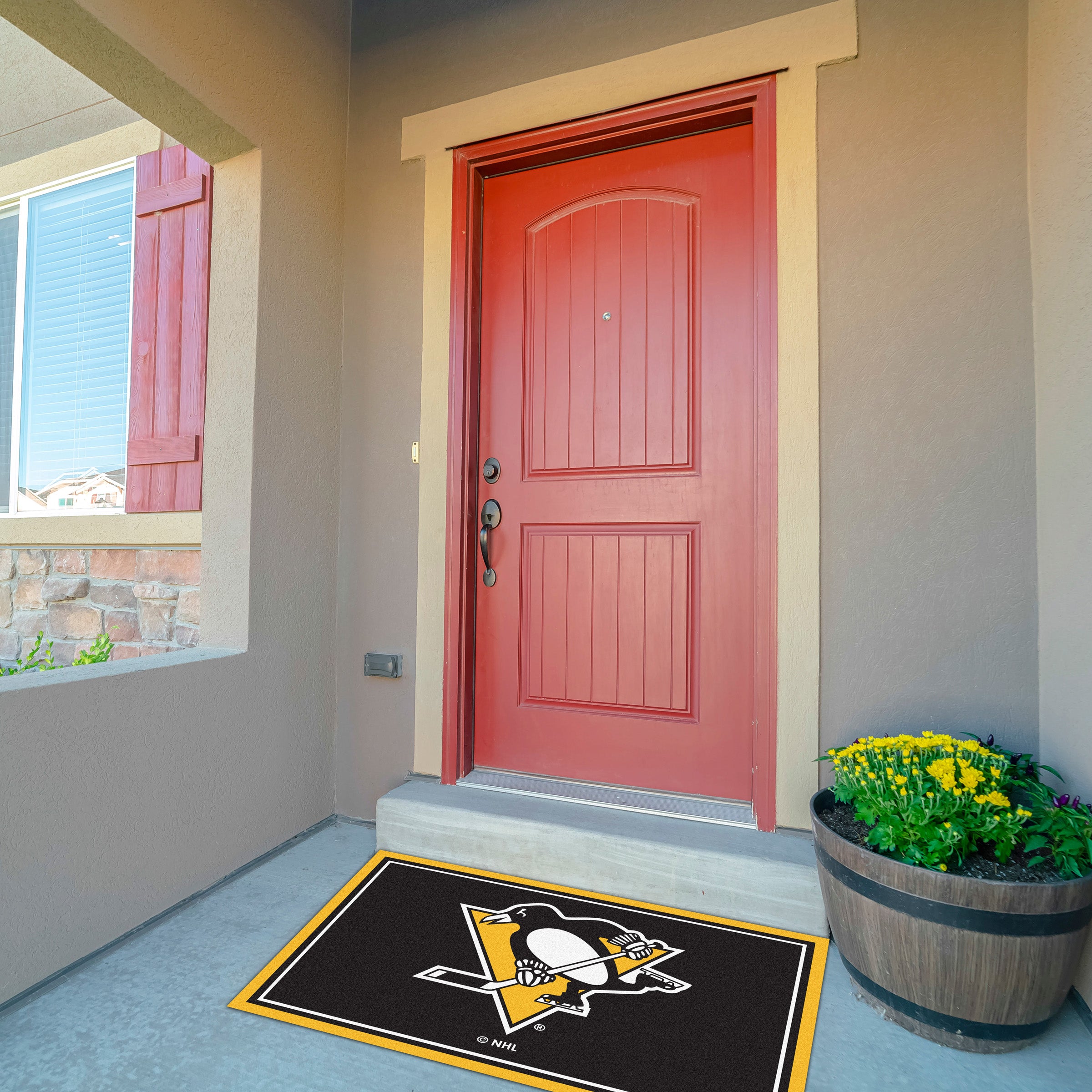 Pittsburgh Penguins 3x4  Area  Rug