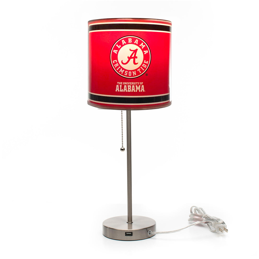 University Of Alabama Chrome Lamp