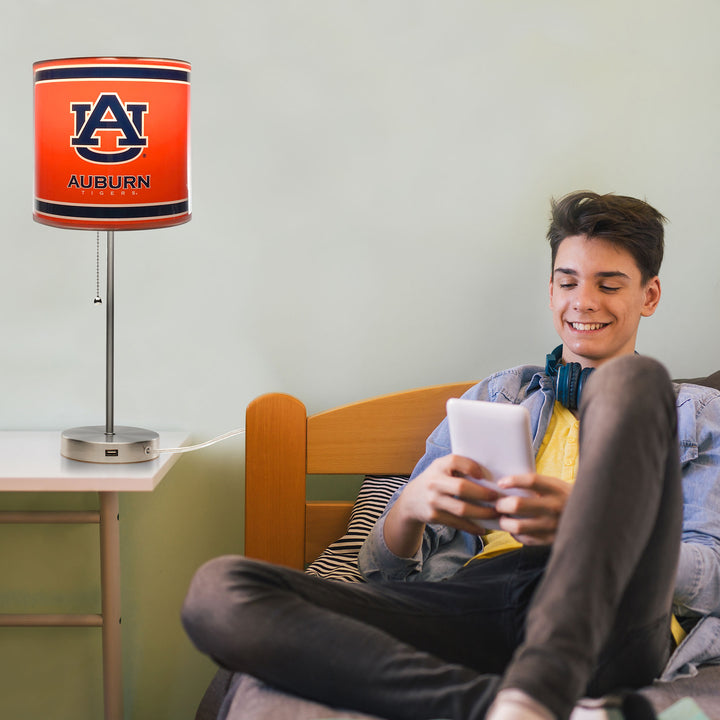 Auburn University Chrome Lamp