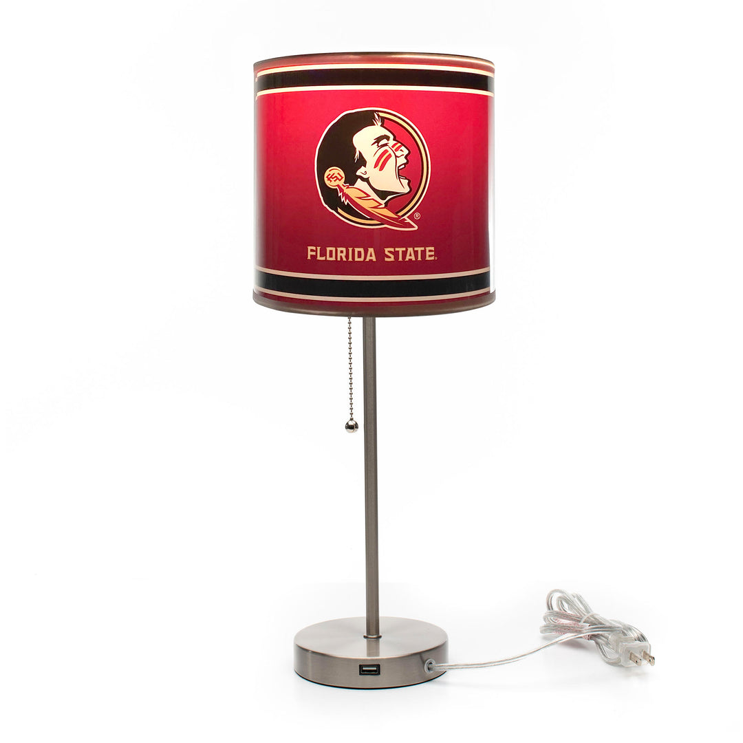 Florida State Chrome Lamp