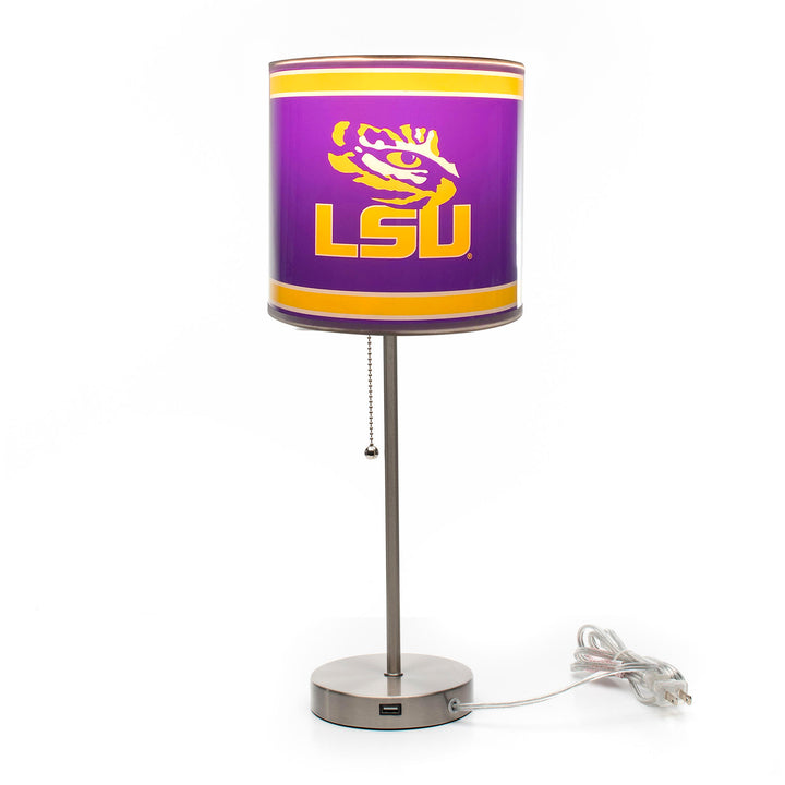 Louisiana State University Chrome Lamp