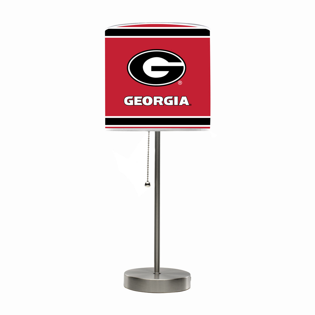 University Of Georgia Chrome Lamp