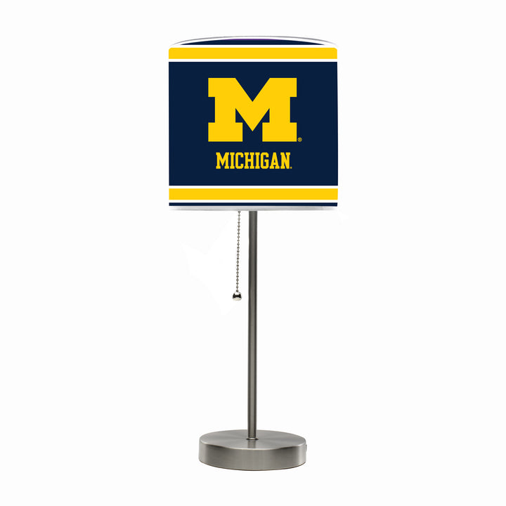 University Of Michigan Chrome Lamp