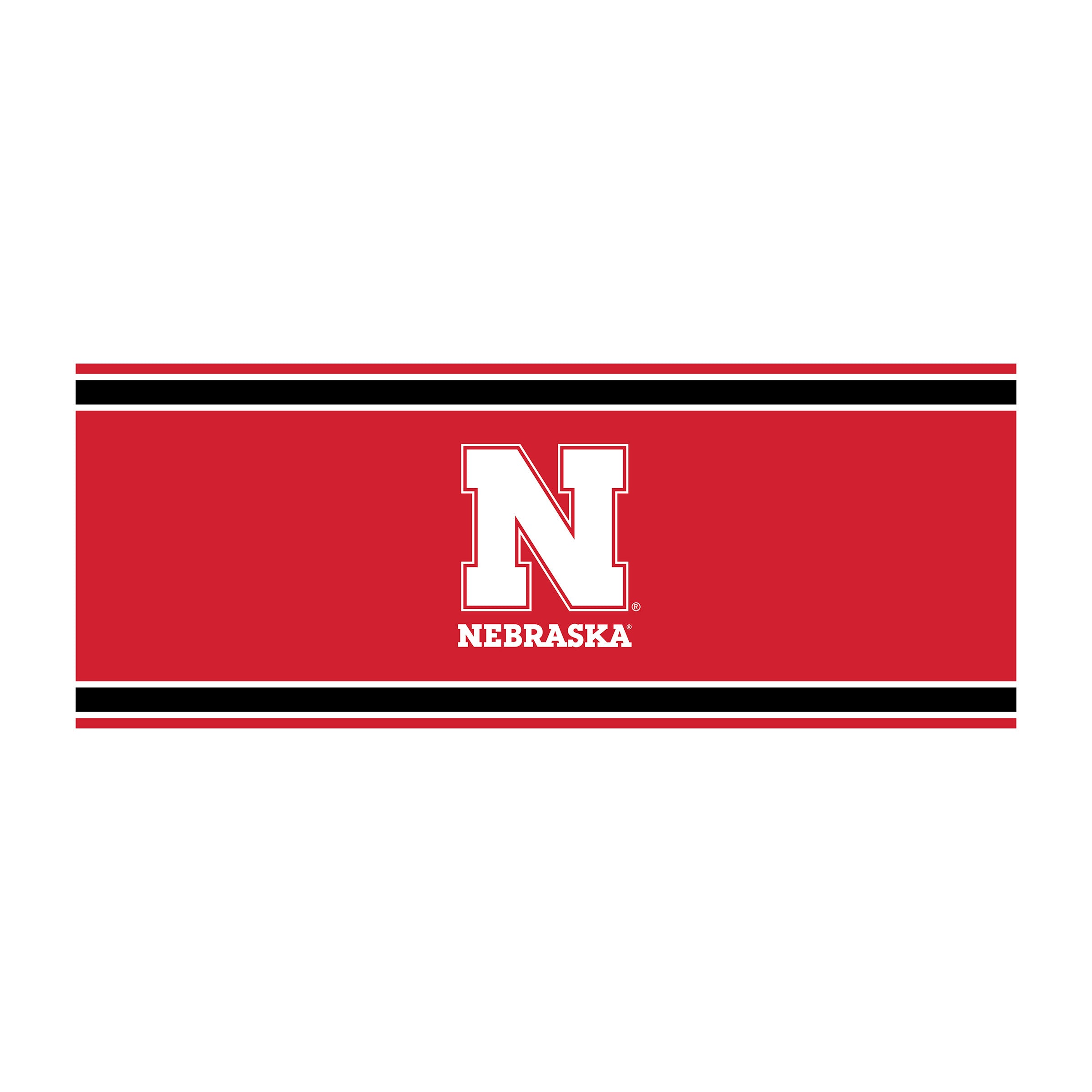 University Of Nebraska Chrome Lamp