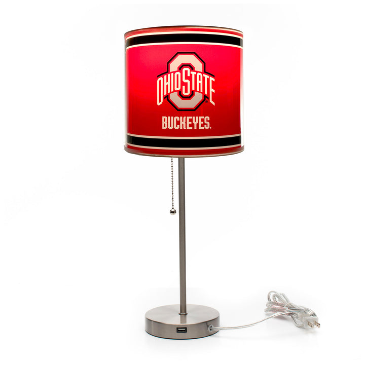 Ohio State Chrome Lamp