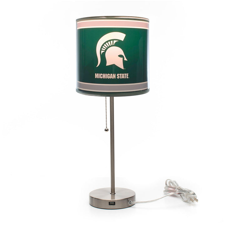 Michigan State Chrome Lamp