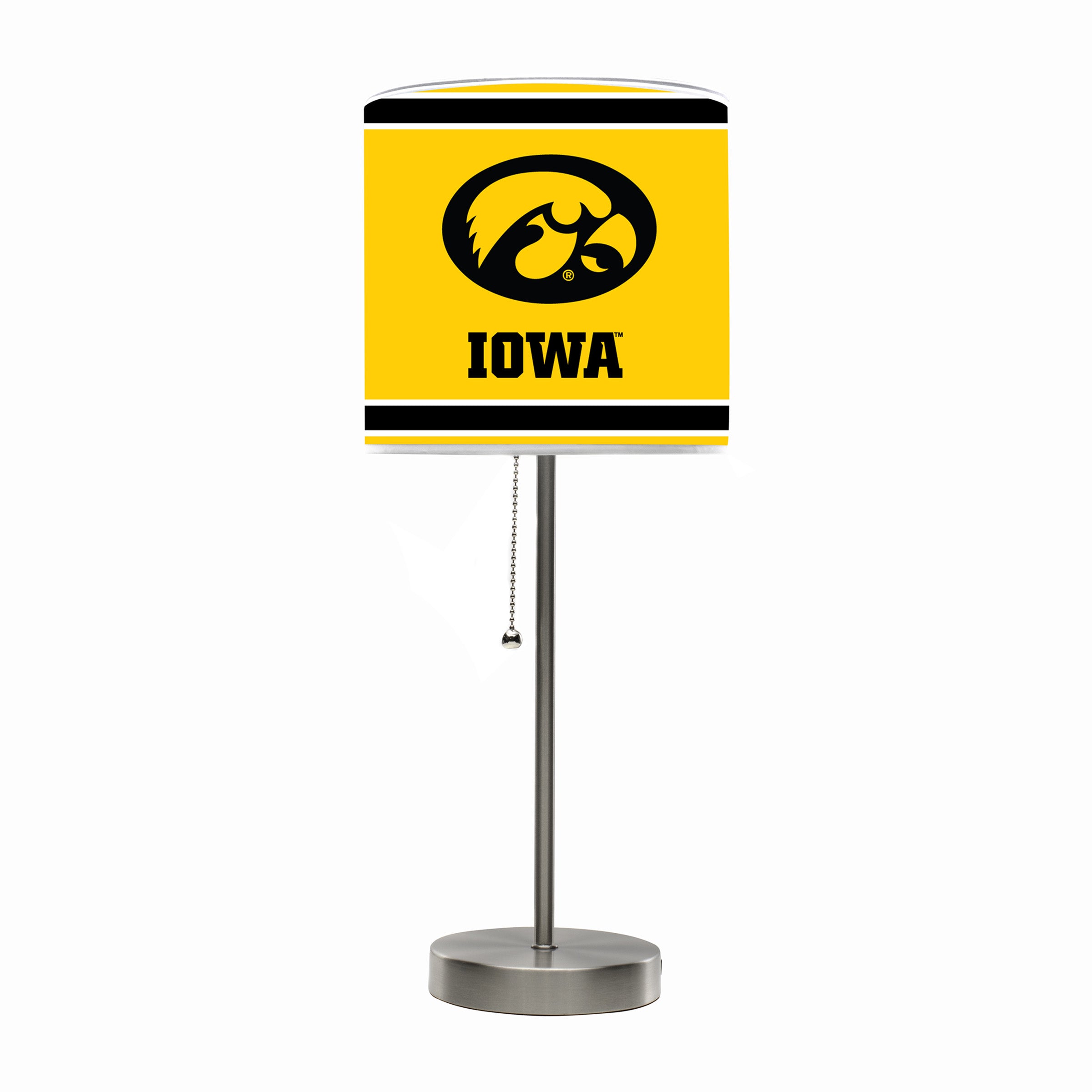 University Of Iowa Chrome Lamp