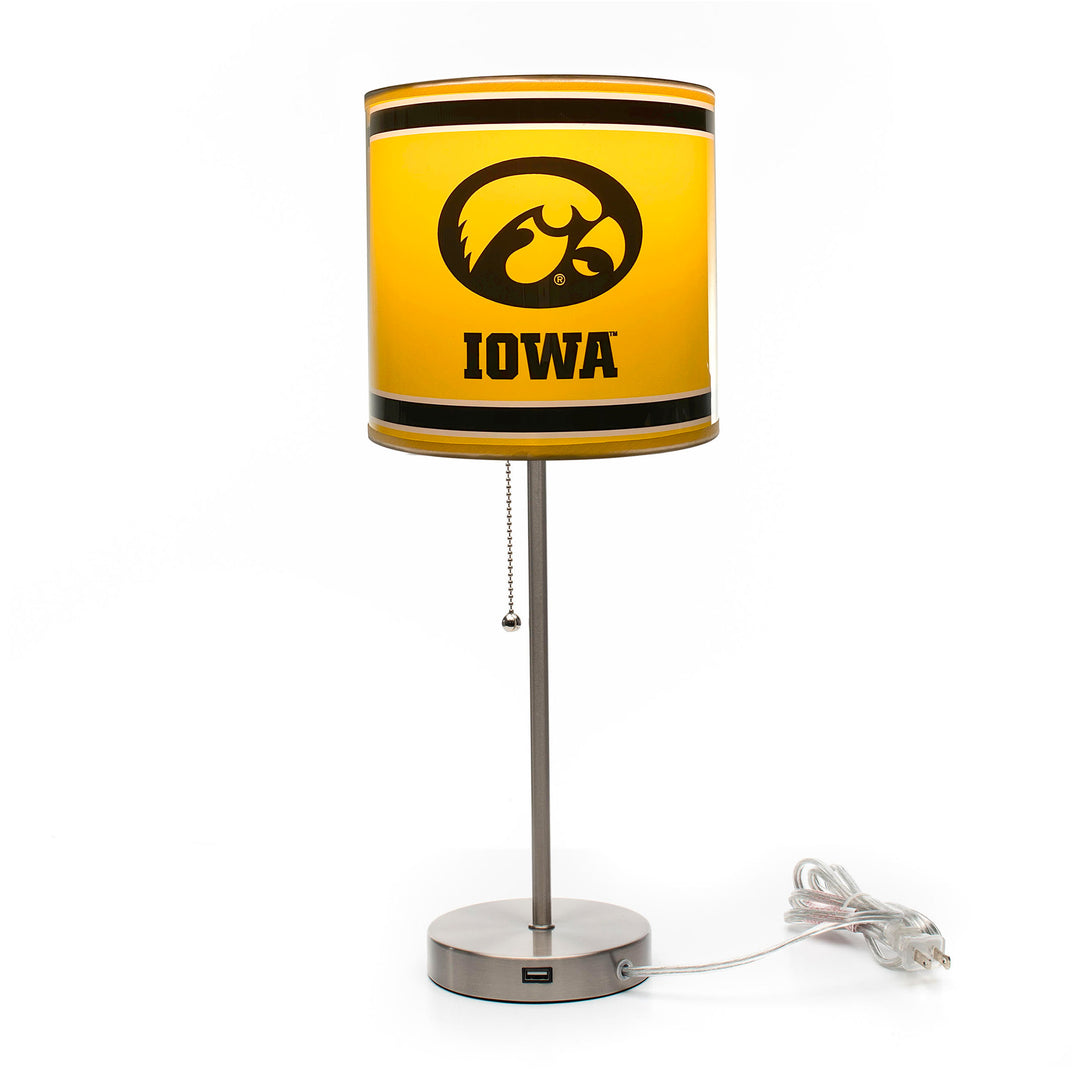 University Of Iowa Chrome Lamp