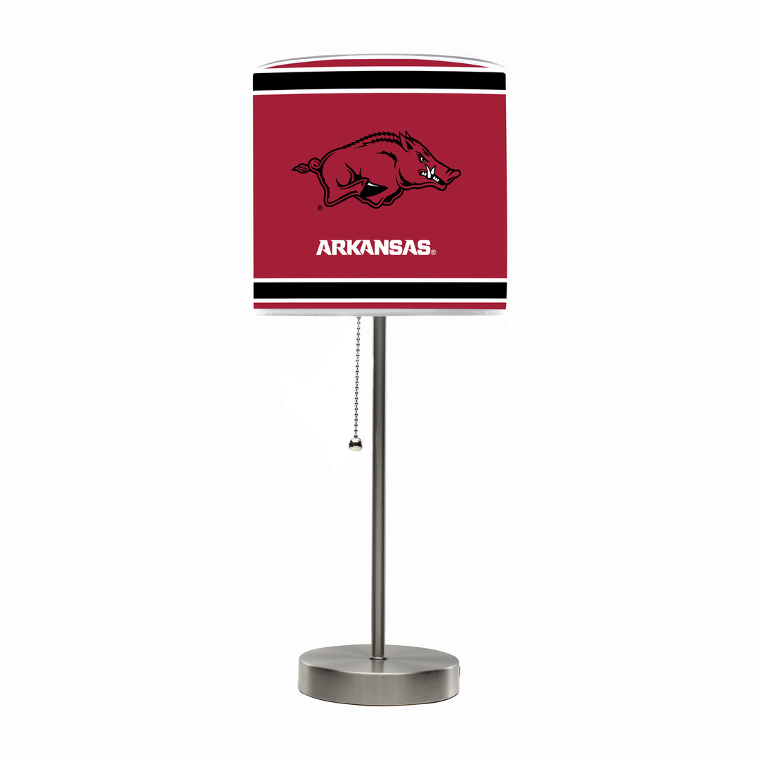 University Of Arkansas Chrome Lamp