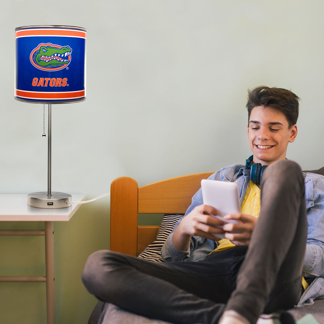 University Of Florida Chrome Lamp