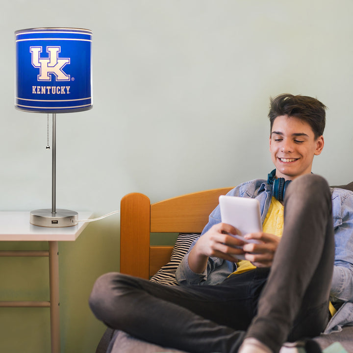 University Of Kentucky Chrome Lamp