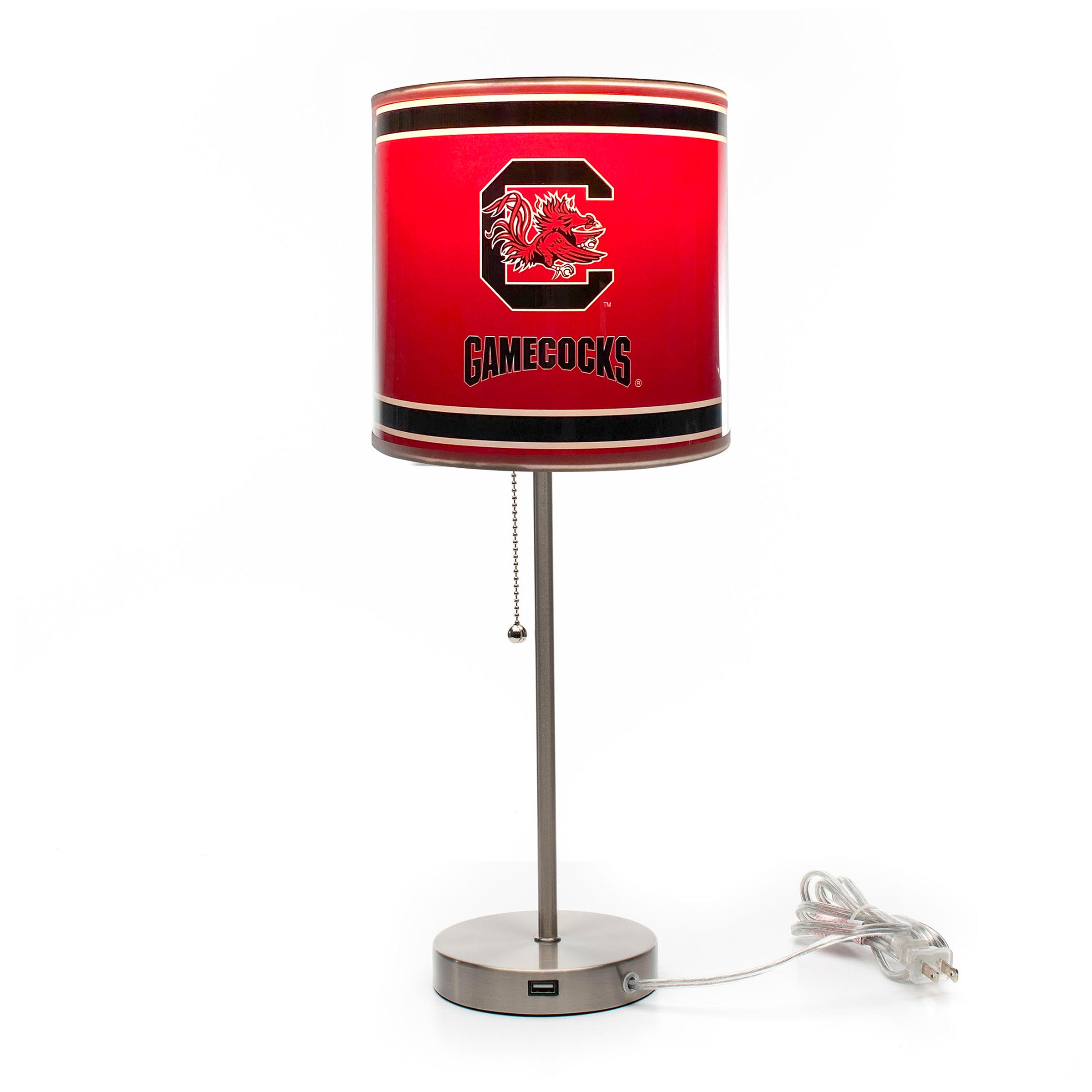 University Of South Carolina Chrome Lamp