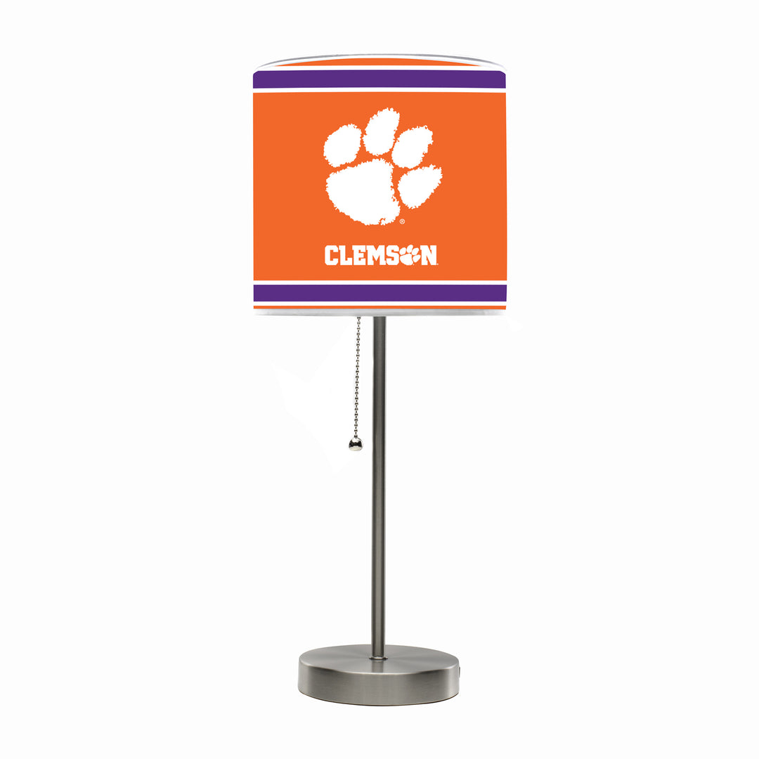 Clemson University Chrome Lamp