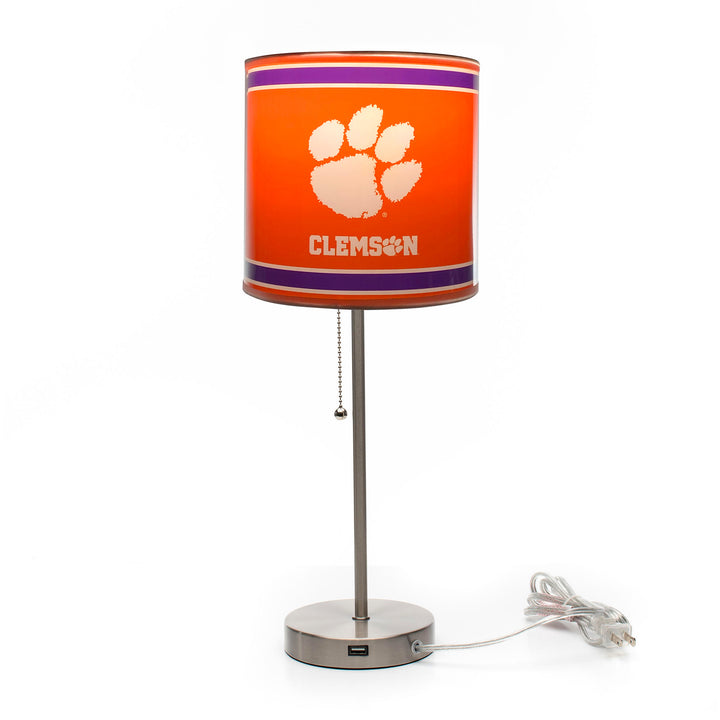 Clemson University Chrome Lamp