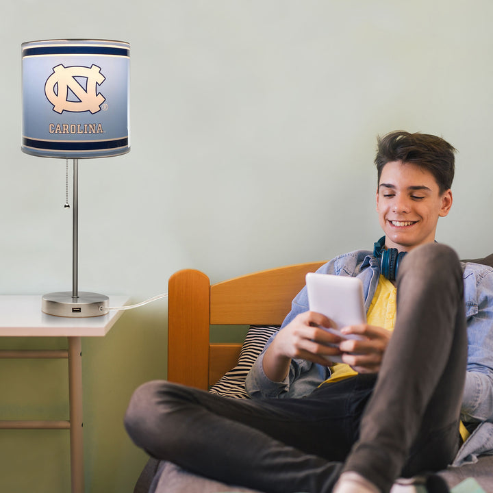 University of North Carolina Chrome Lamp