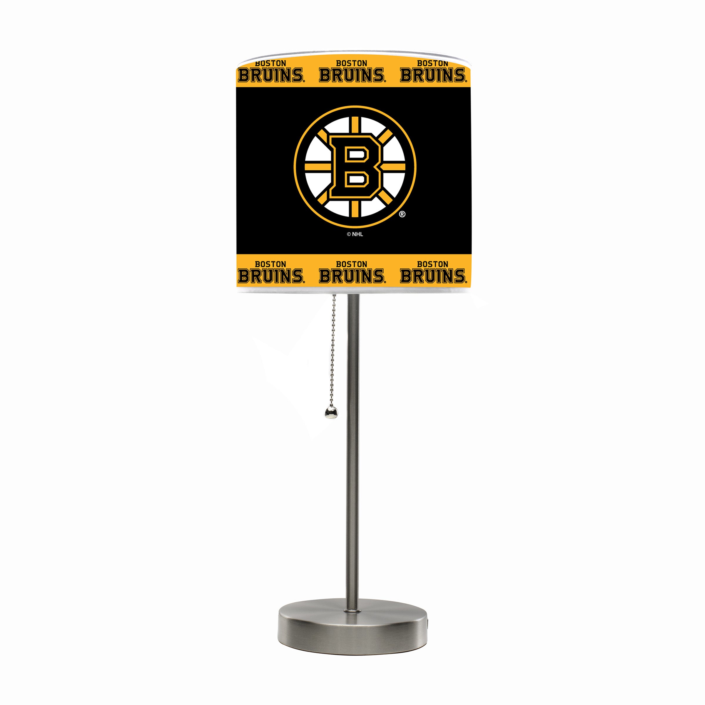 Boston Bruins Chrome Lamp