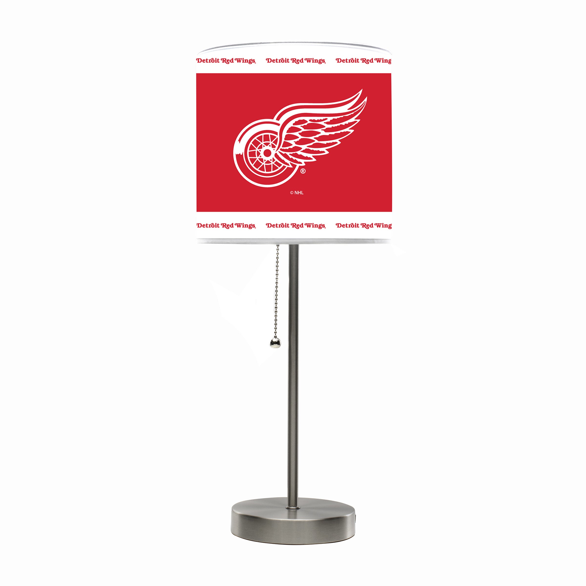 Detroit Red Wings Chrome Lamp