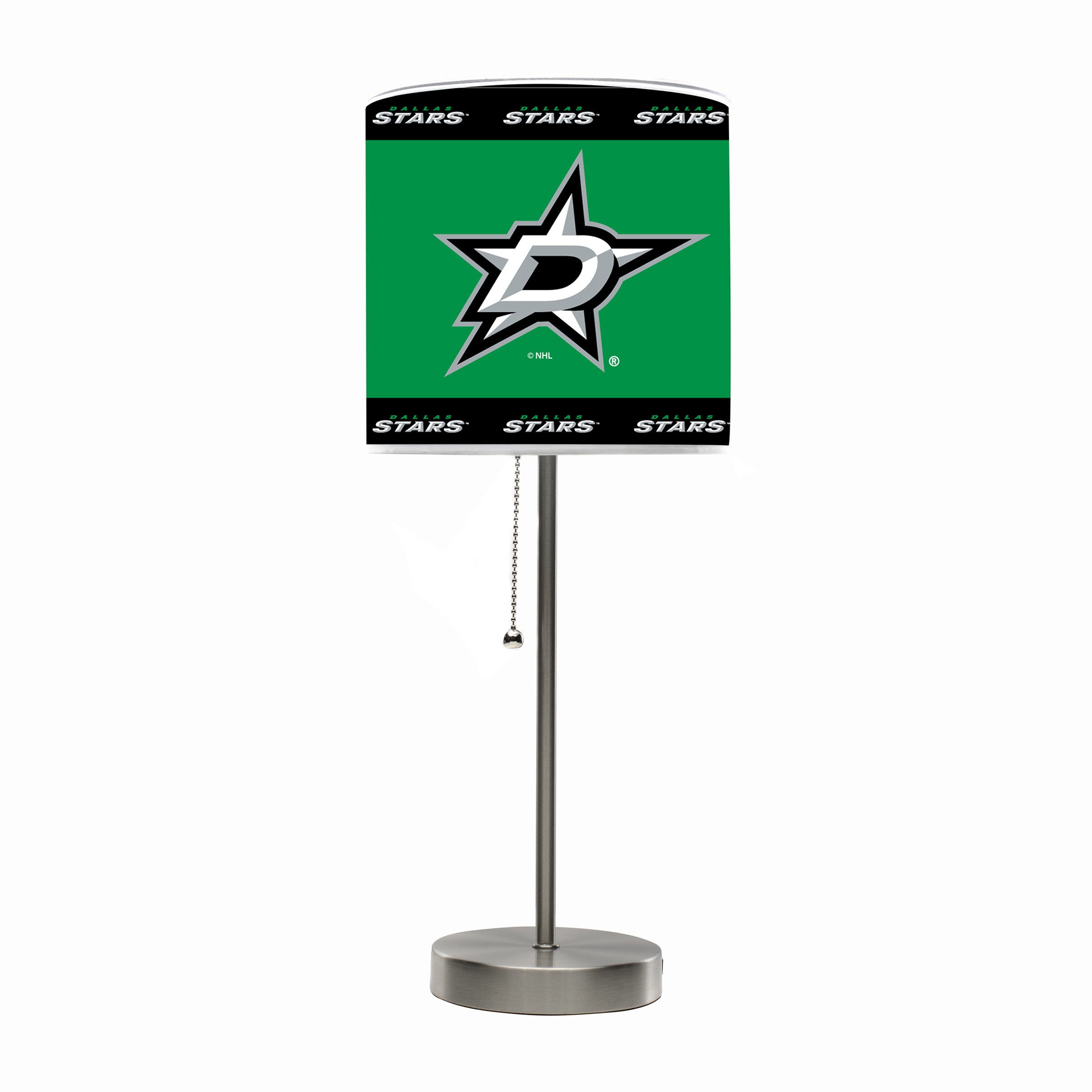 Dallas Stars Chrome Lamp