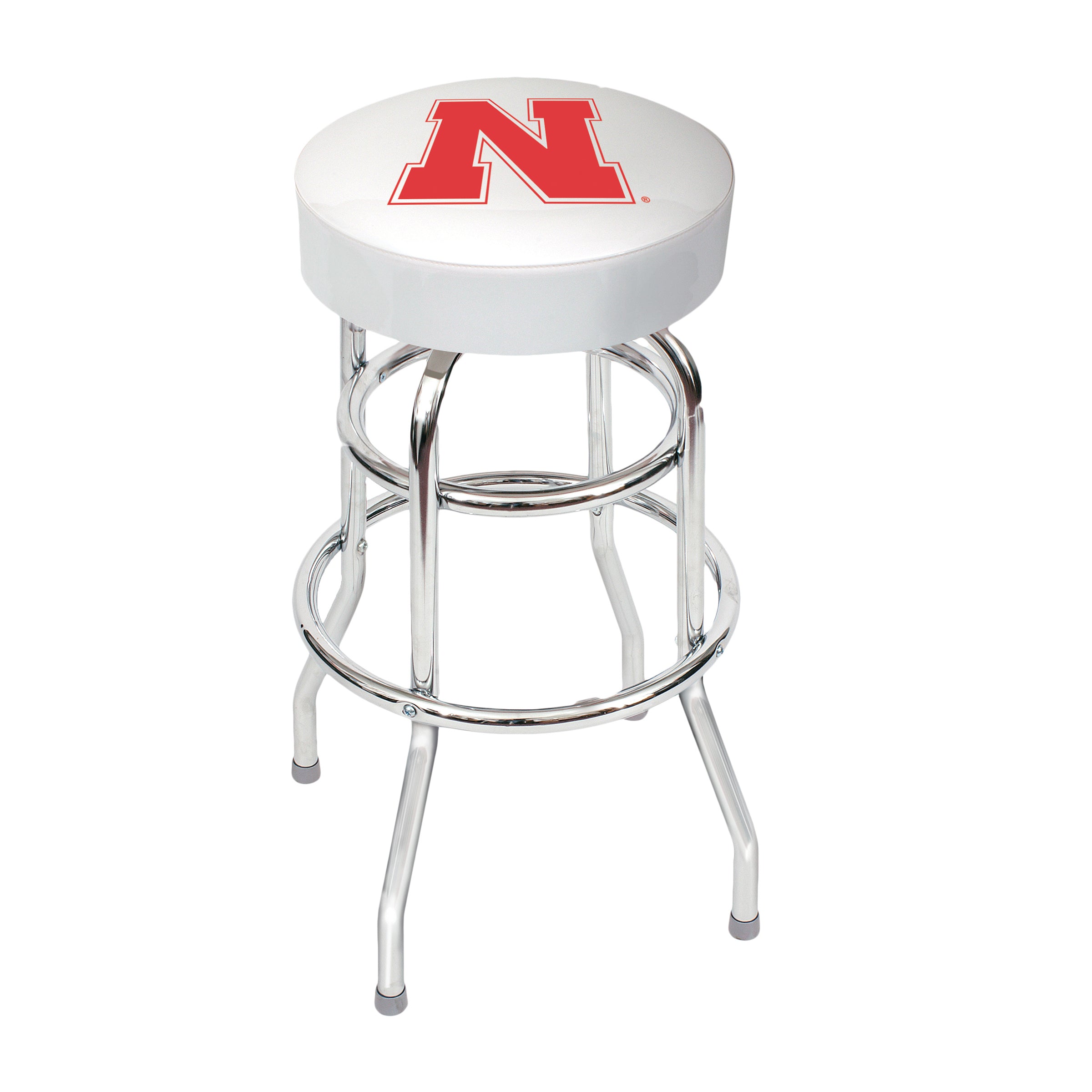 University Of Nebraska Chrome Bar Stool