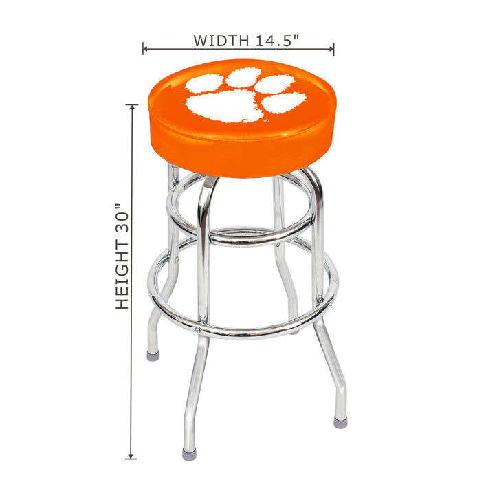 Clemson University Chrome Bar Stool