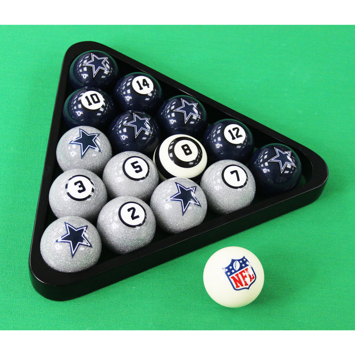 Dallas Cowboys Billiard Balls With Numbers