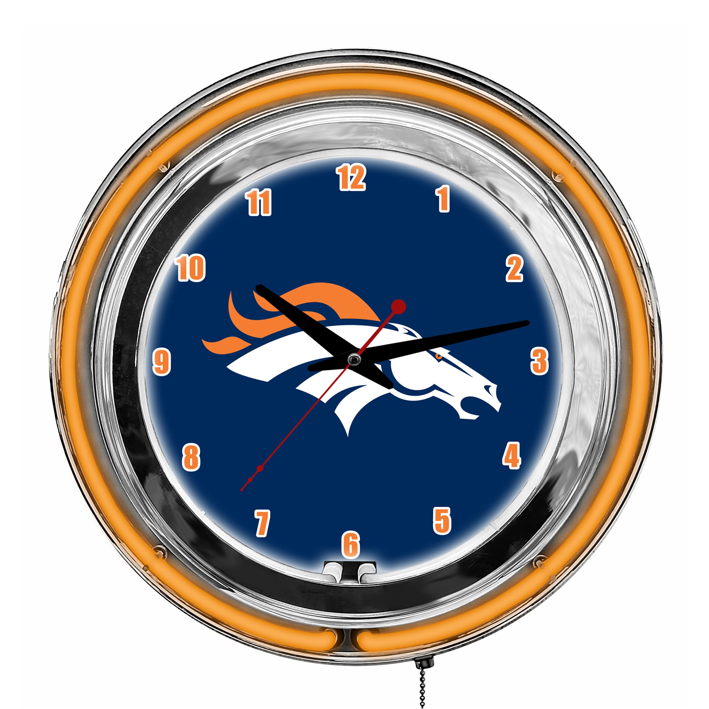 Denver Broncos 14" Neon Clock