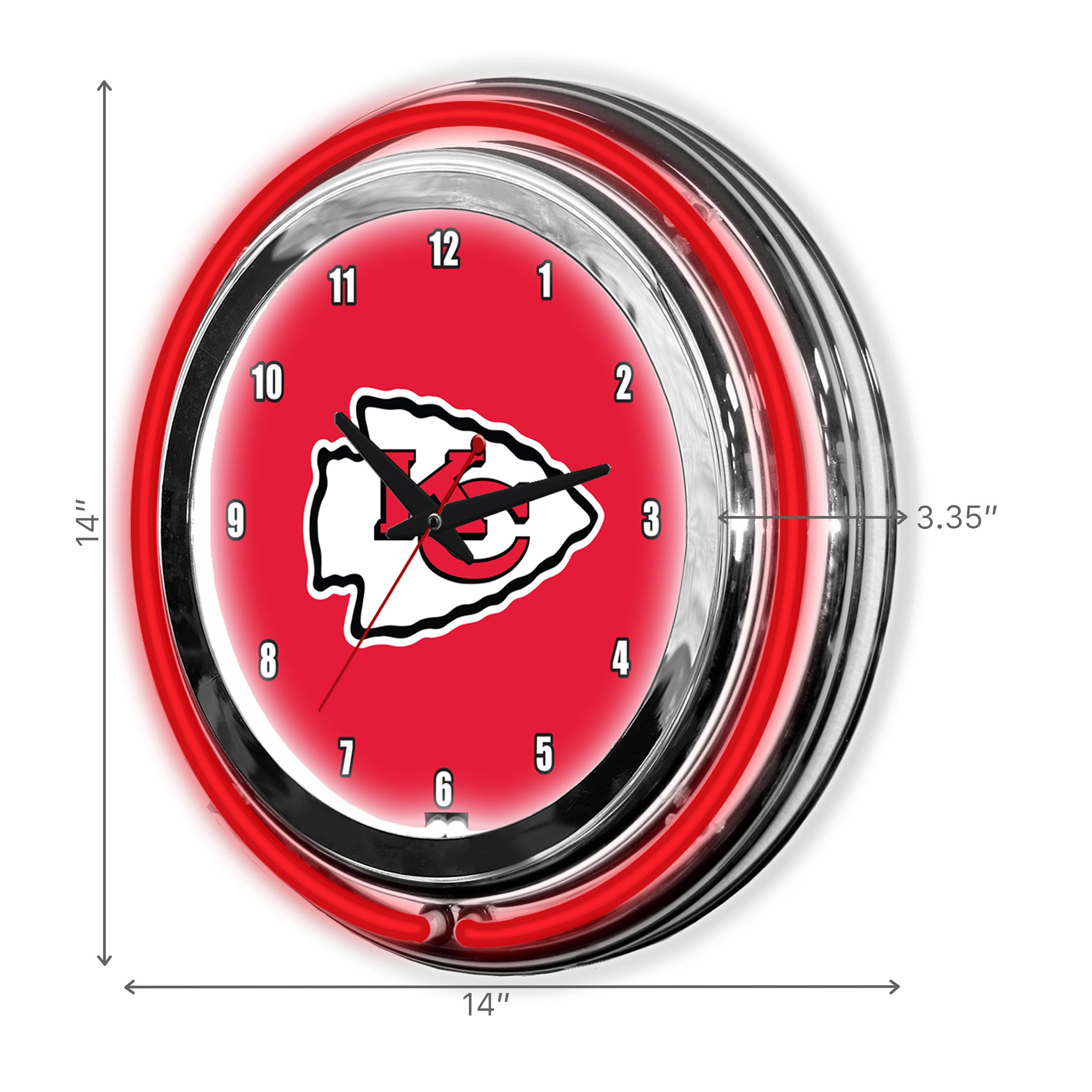 Kansas City Chiefs 14" Neon Clock