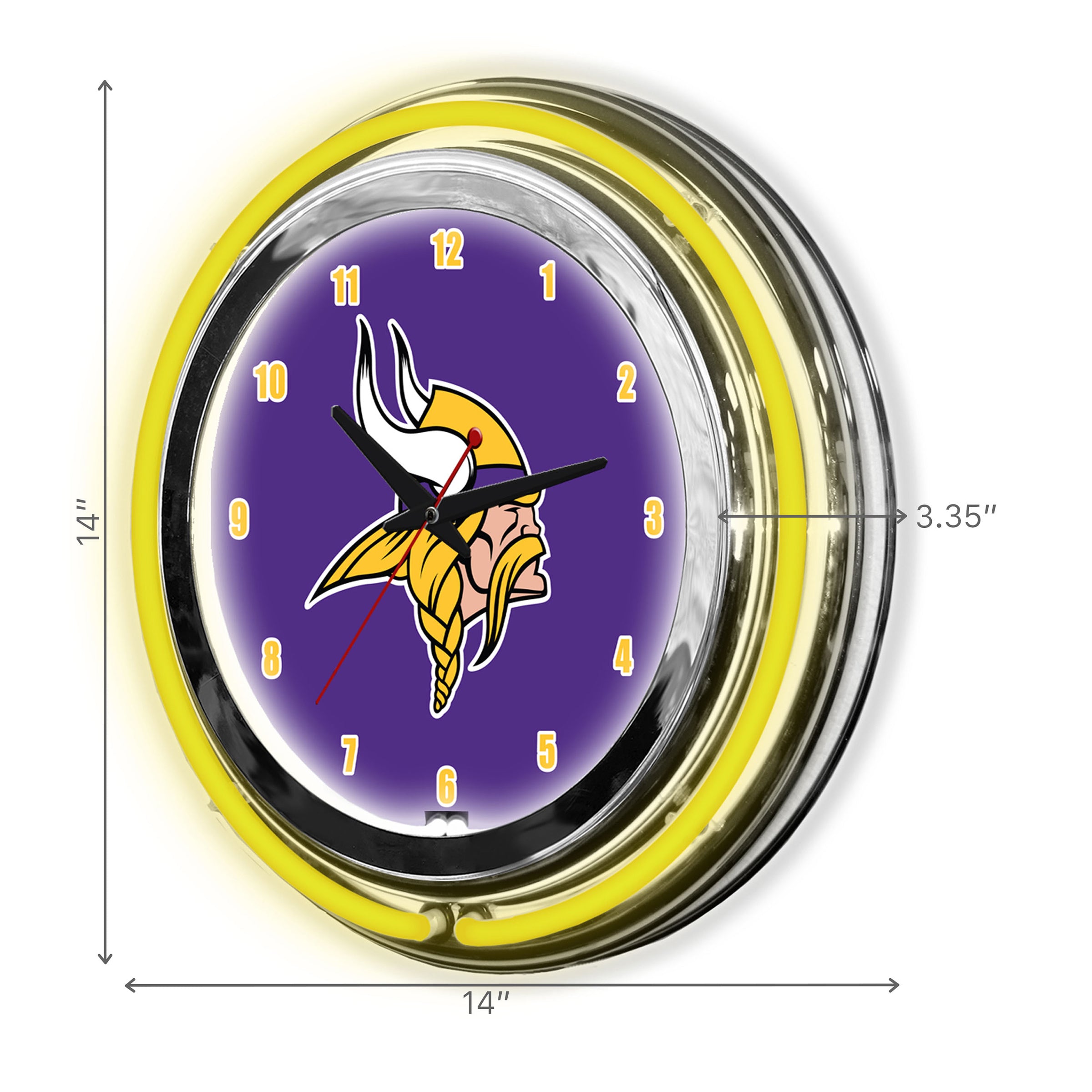 Minnesota Vikings 14" Neon Clock