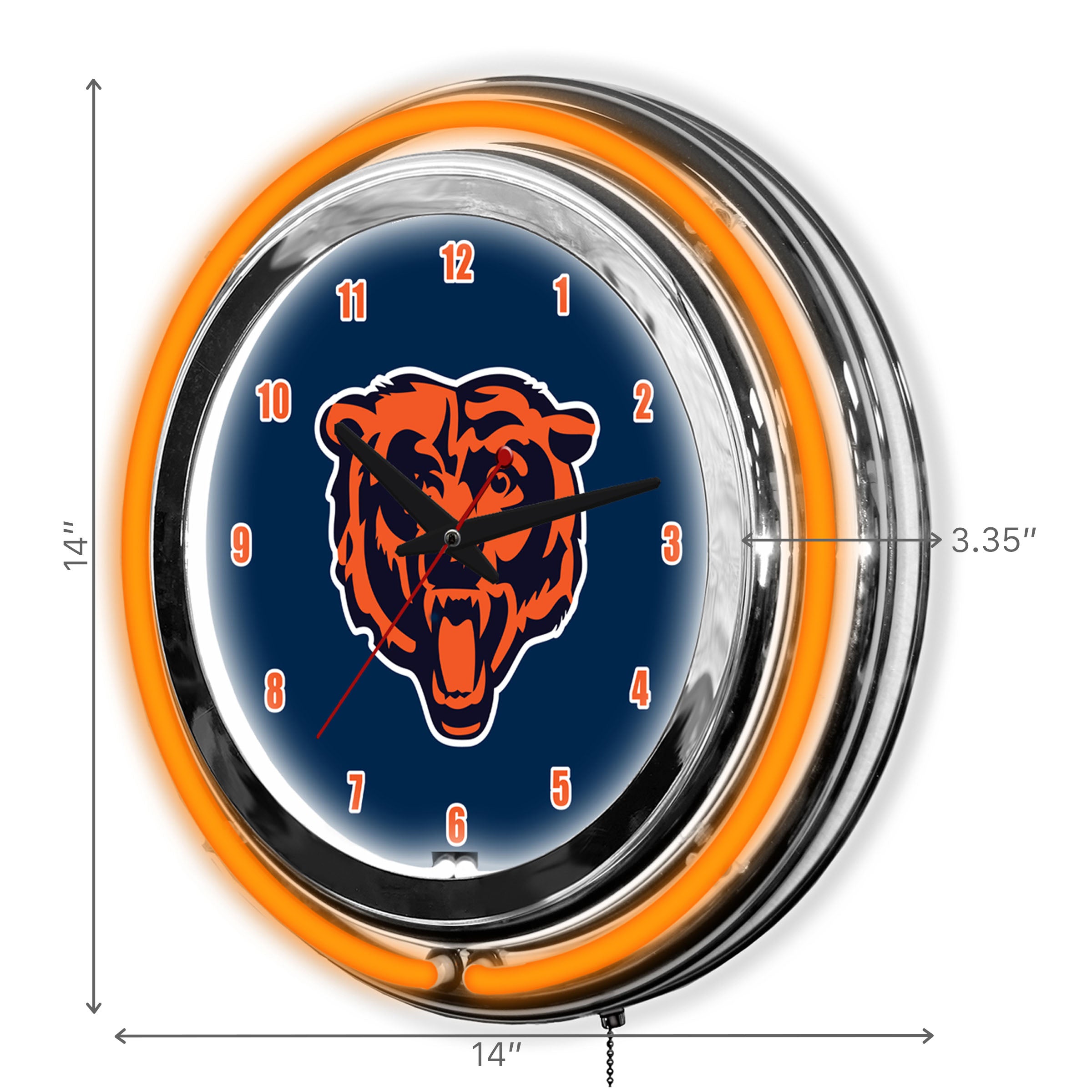 Chicago Bears 14" Neon Clock