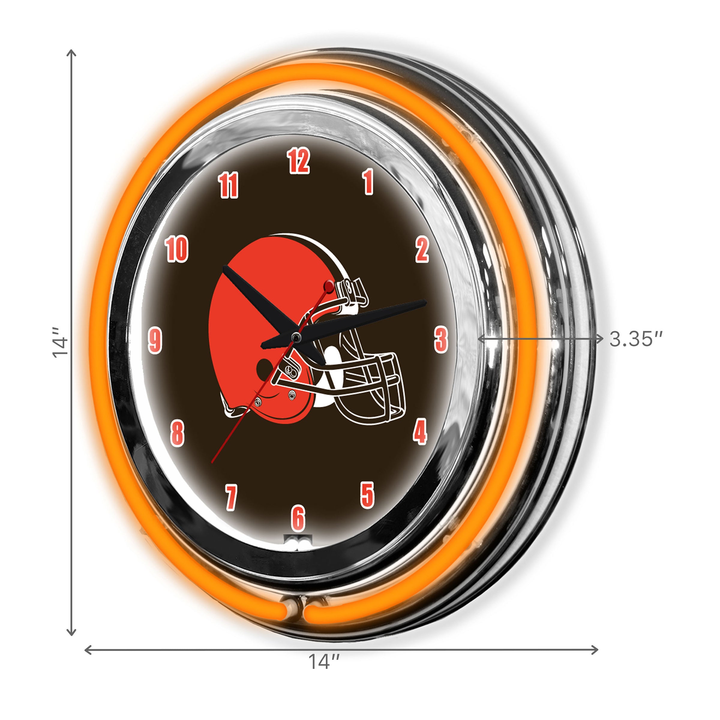 Cleveland Browns 14" Neon Clock