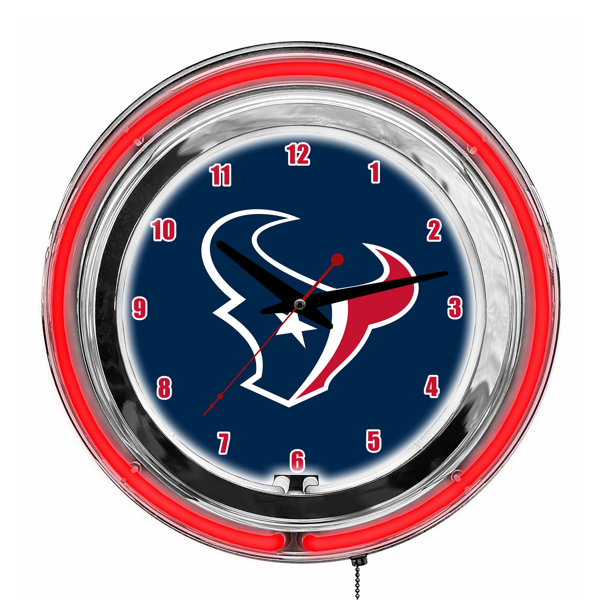 Houston Texans 14" Neon Clock