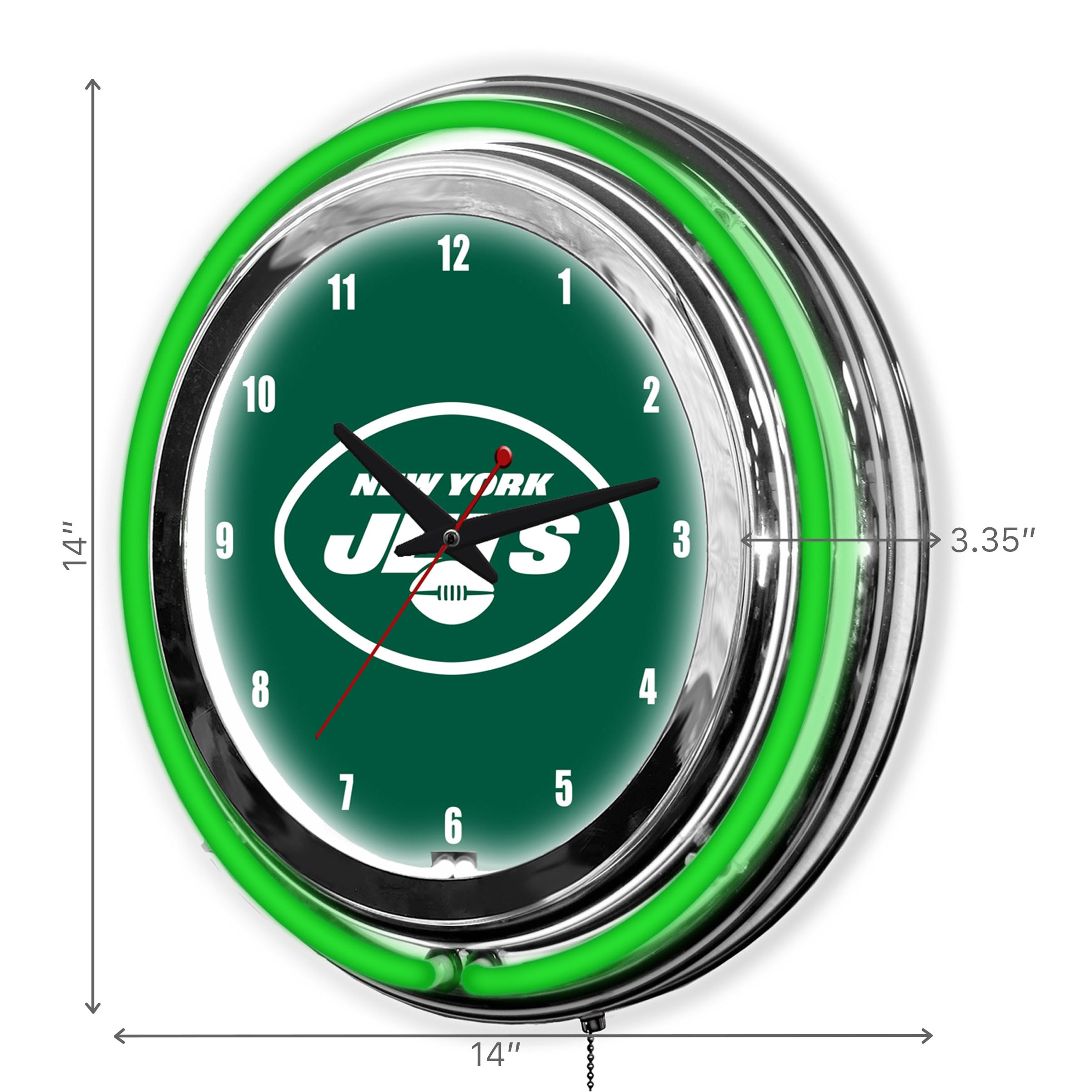 New York Jets 14" Neon Clock