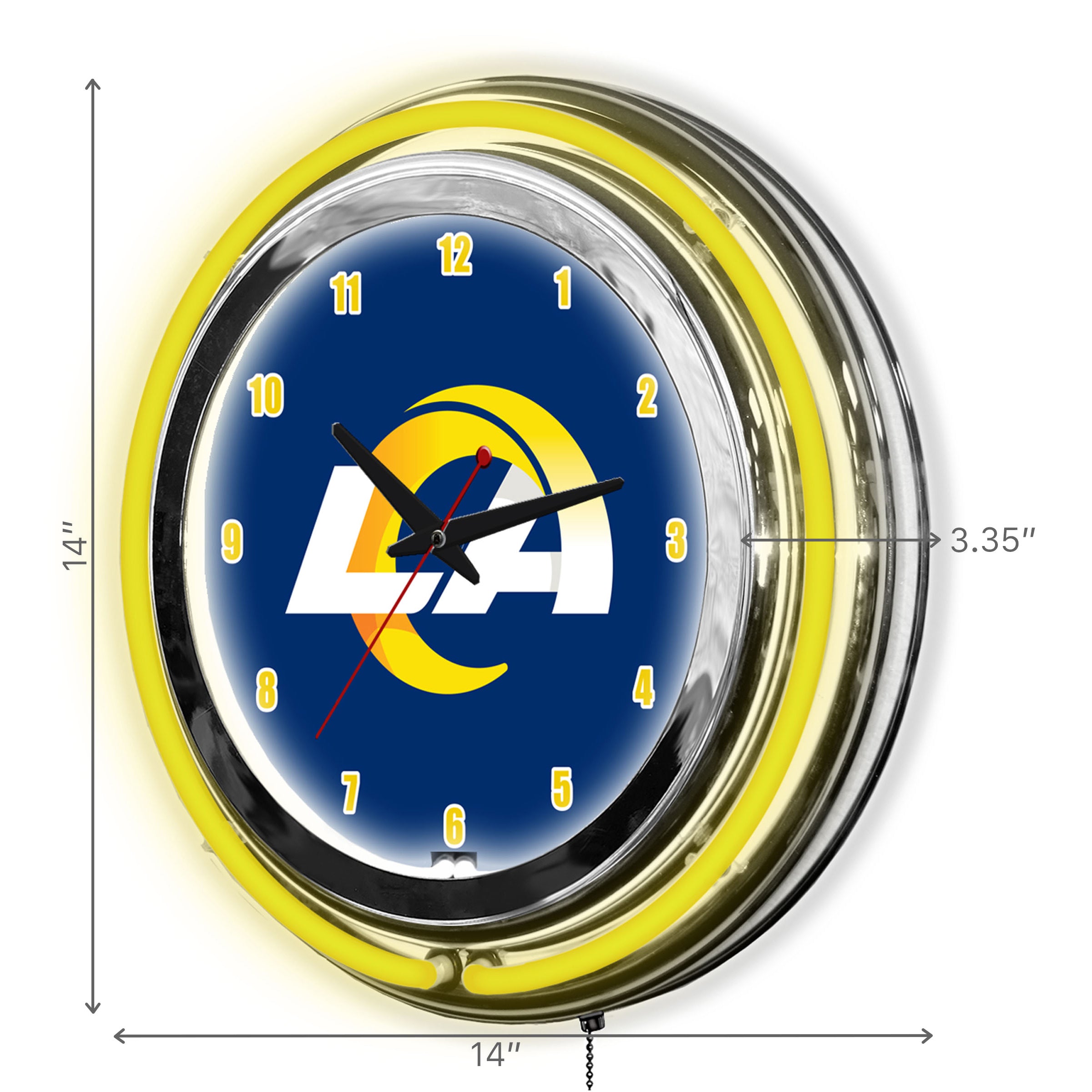 Los Angeles Rams 14" Neon Clock