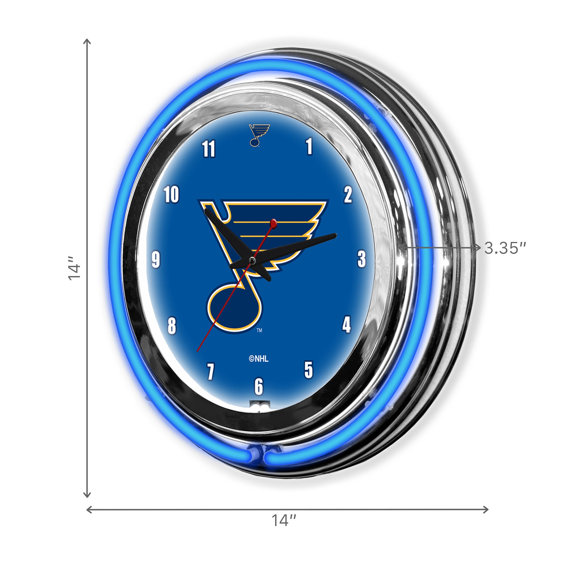 St Louis Blues 14" Neon Clock