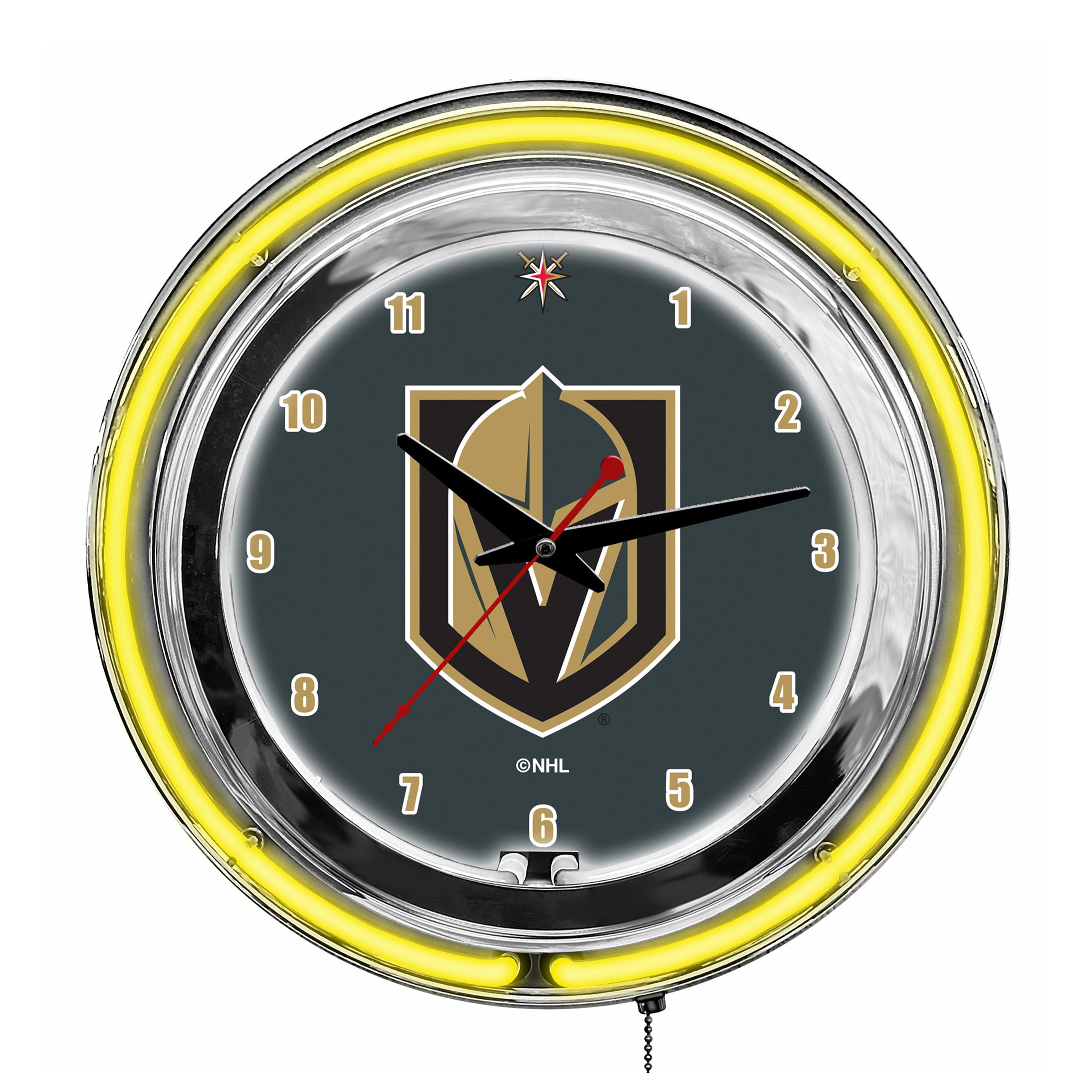 Golden Knights 14" Neon Clock