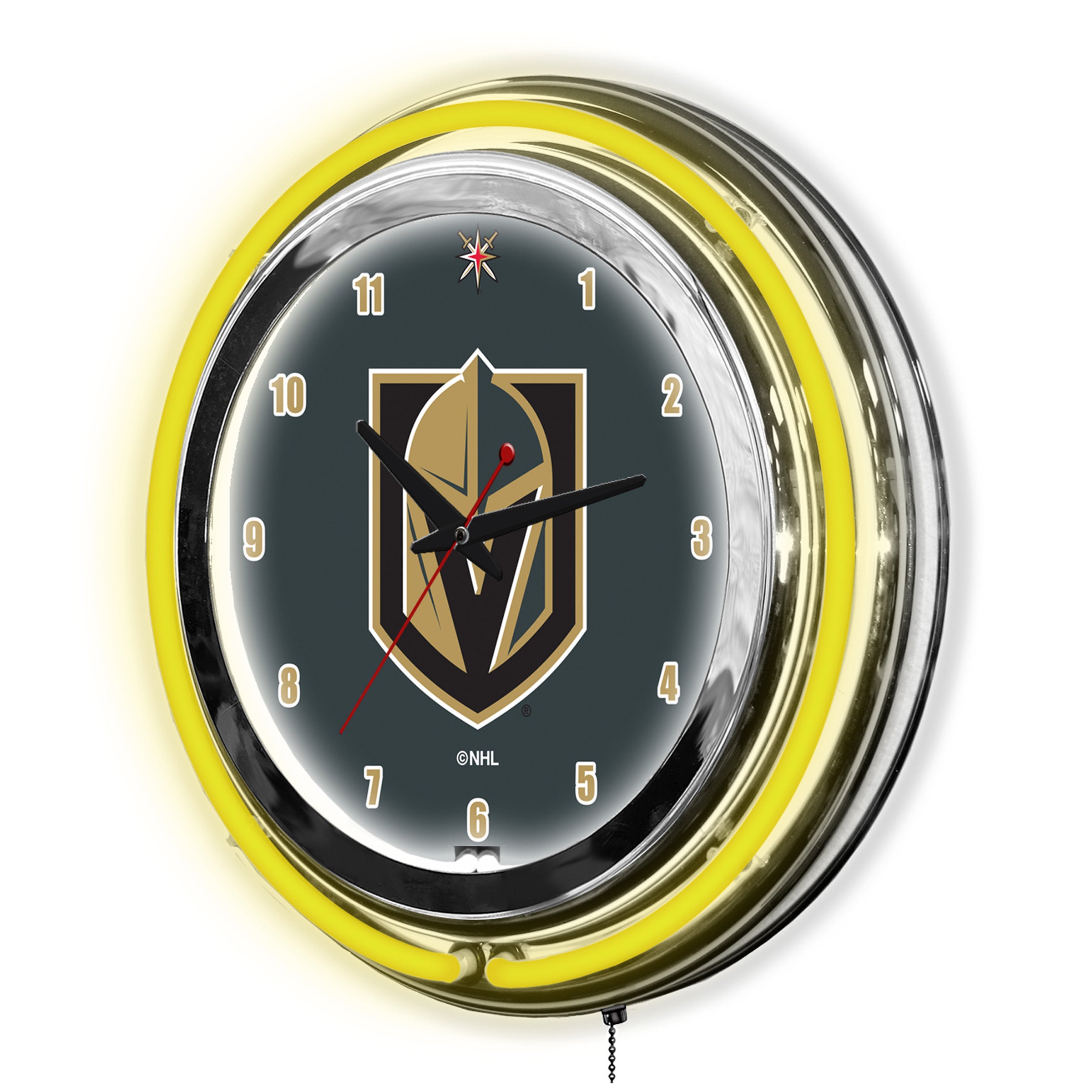 Golden Knights 14" Neon Clock