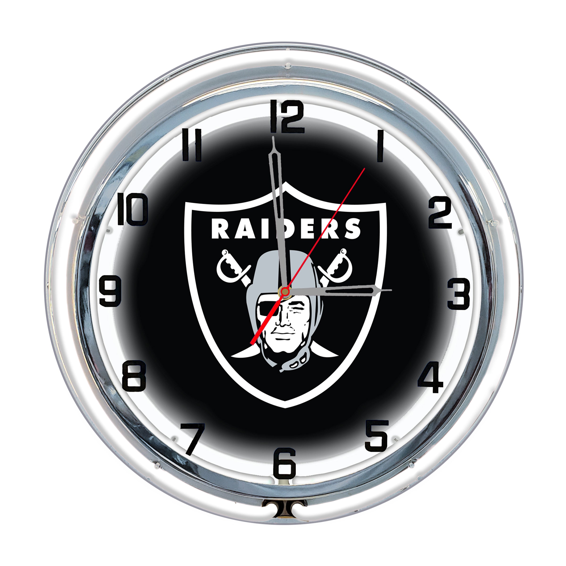 Las Vegas Raiders 18" Neon Clock