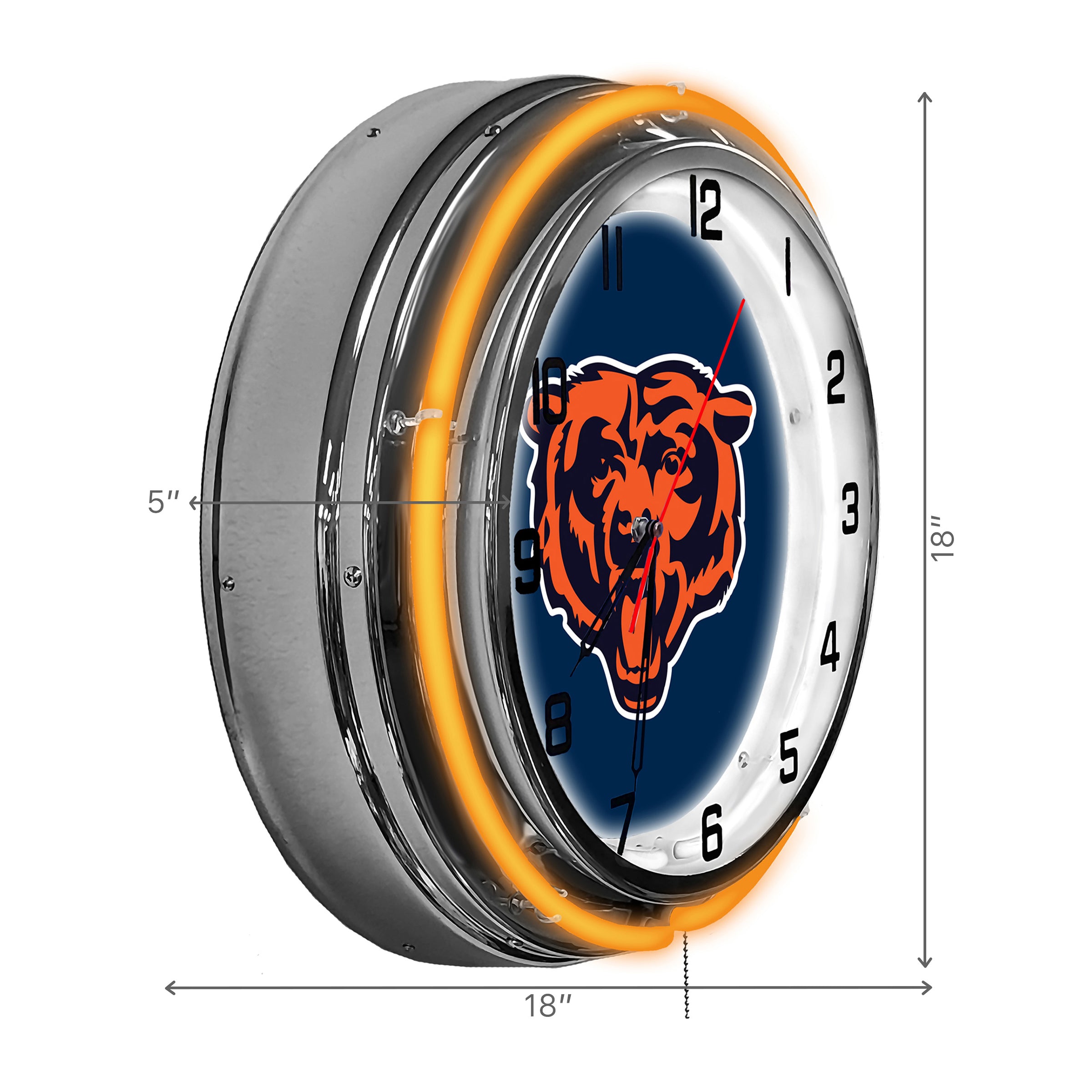 Chicago Bears 18" Neon Clock