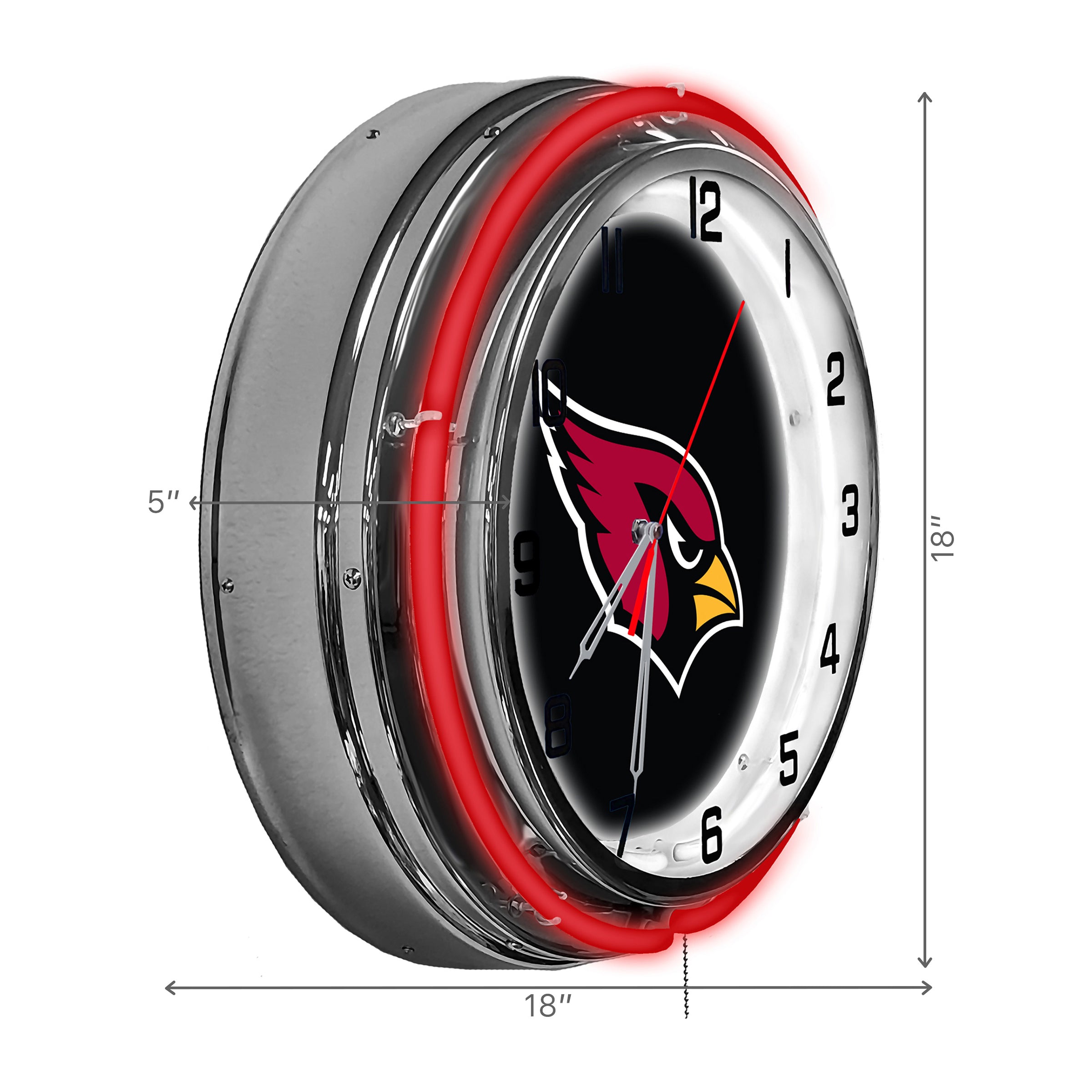 Arizona Cardinals 18" Neon Clock