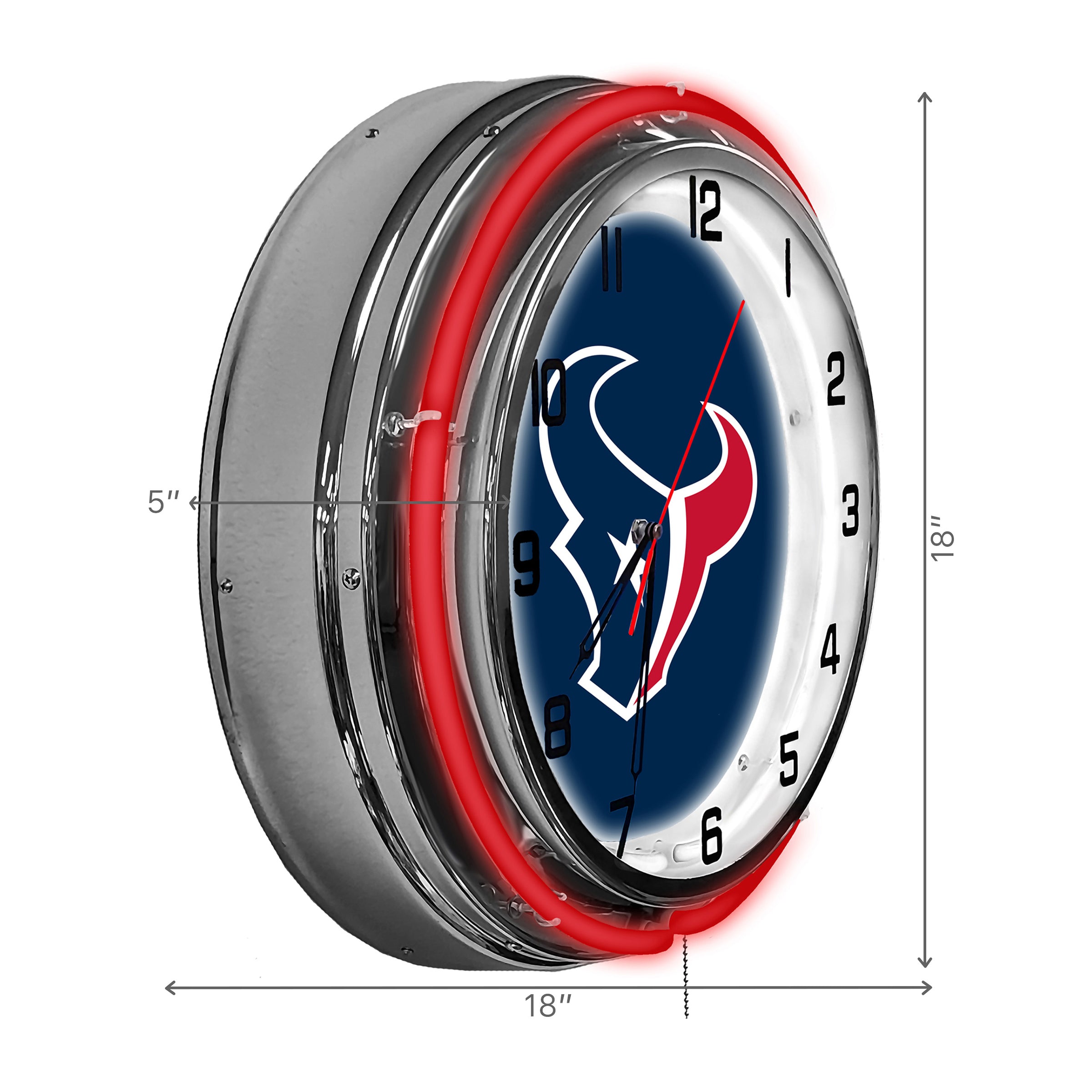 Houston Texans 18" Neon Clock