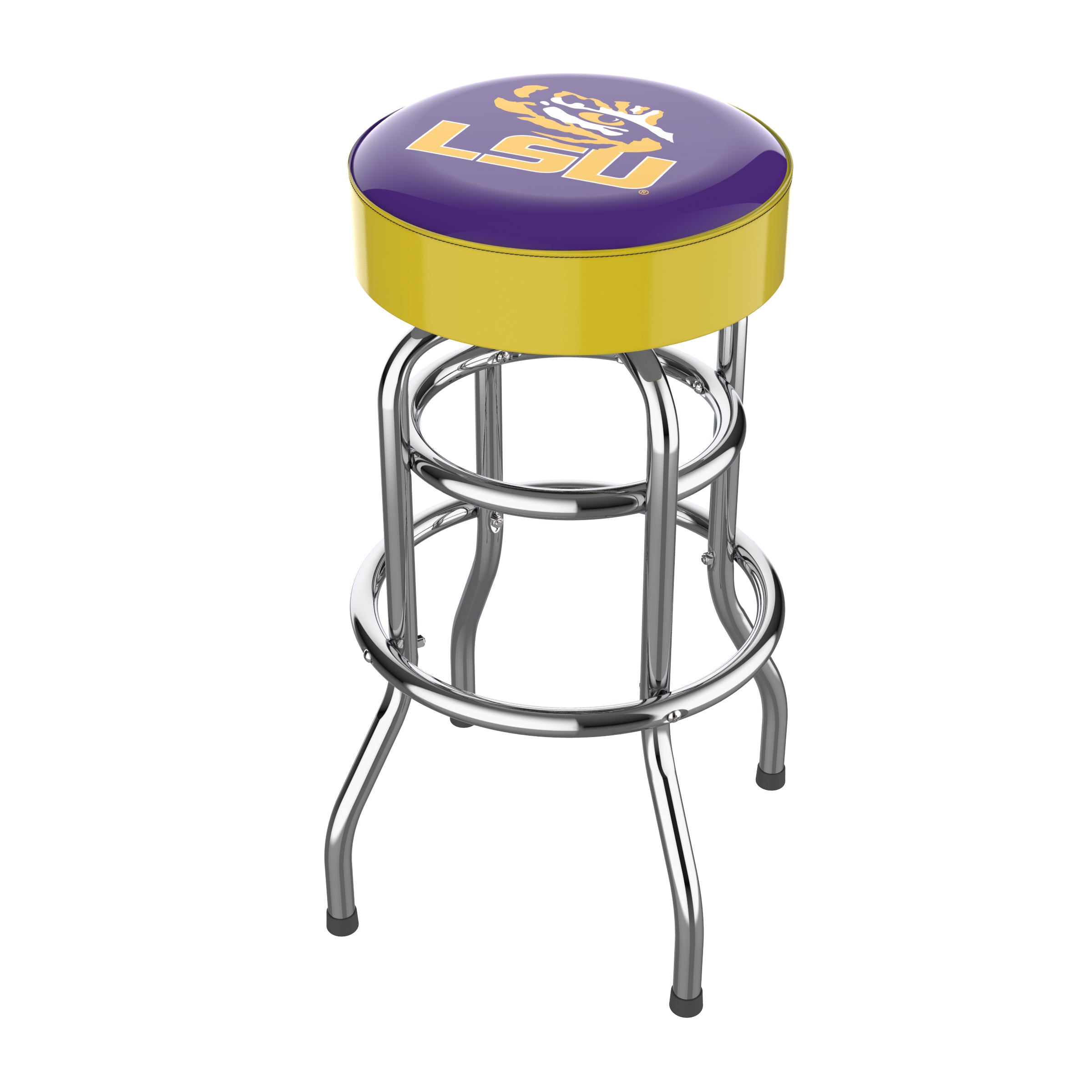 Louisiana State University Chrome Bar Stool