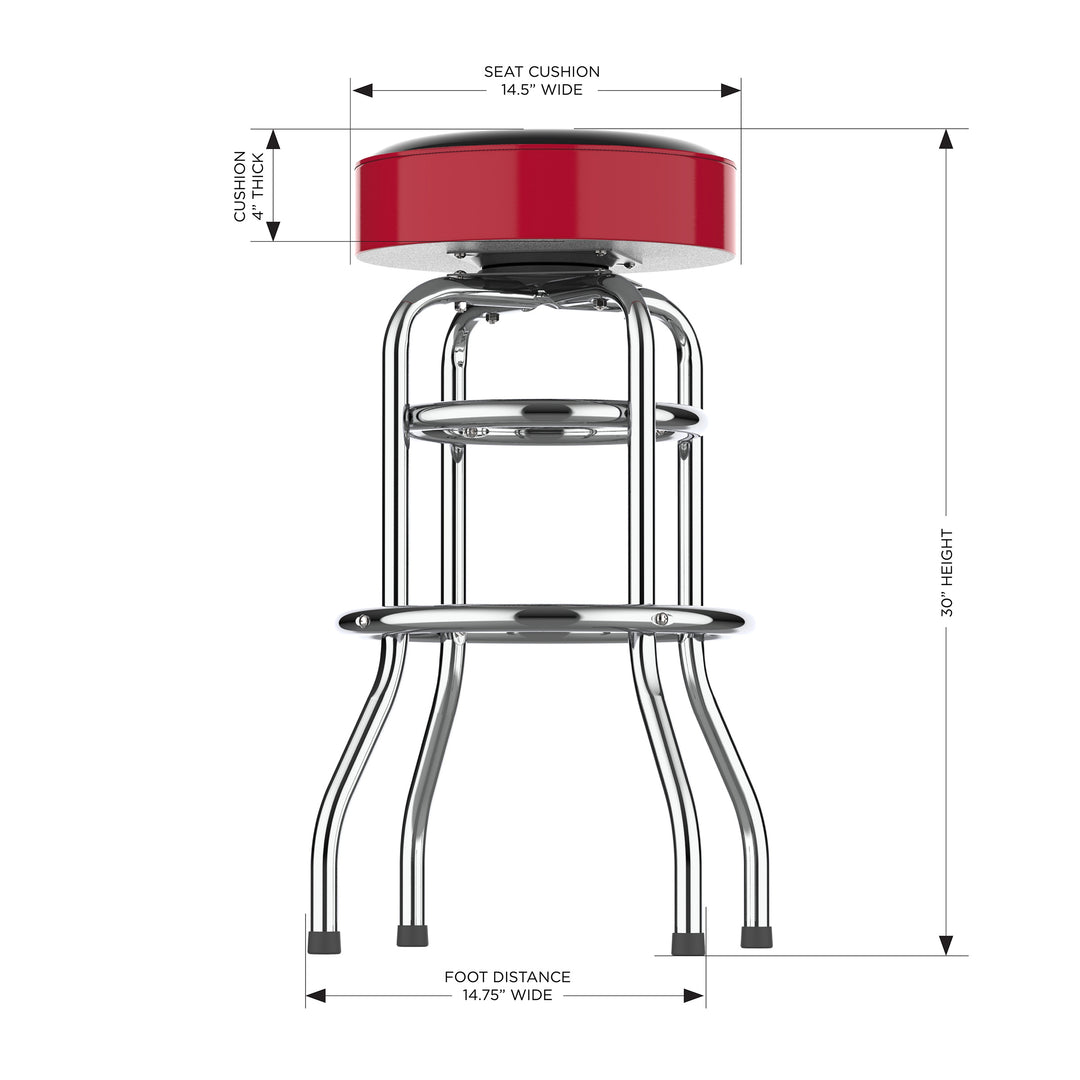 University Of Georgia Chrome Bar Stool