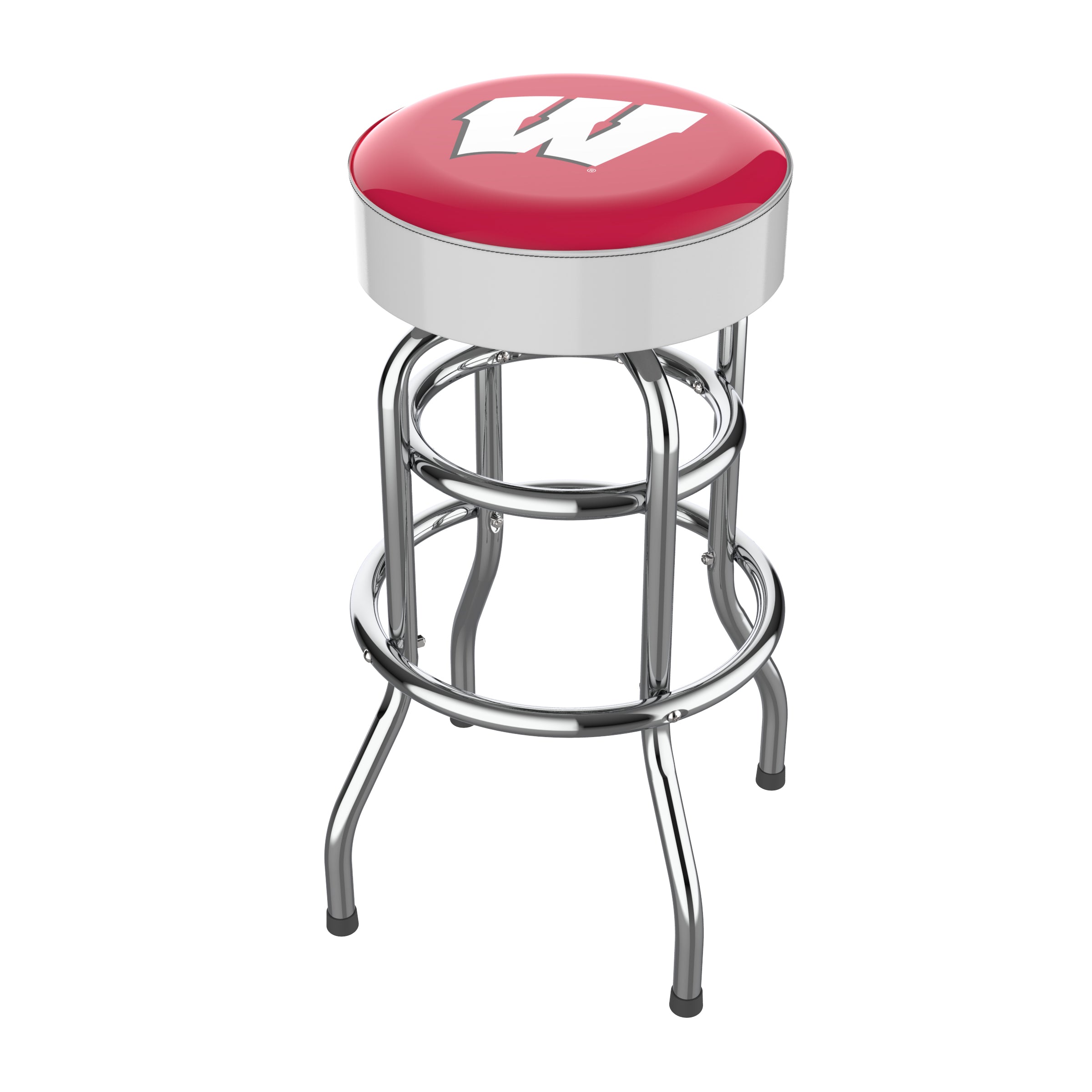 University Of Wisconsin Chrome Bar Stool