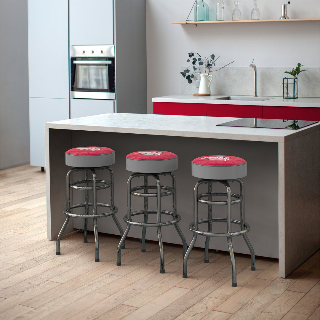 Ohio State Chrome Bar Stool